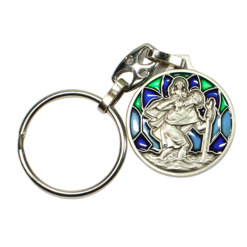 Anhänger Christophorus Gott schütze Dich 1,5 cm Religiöser Schmuck