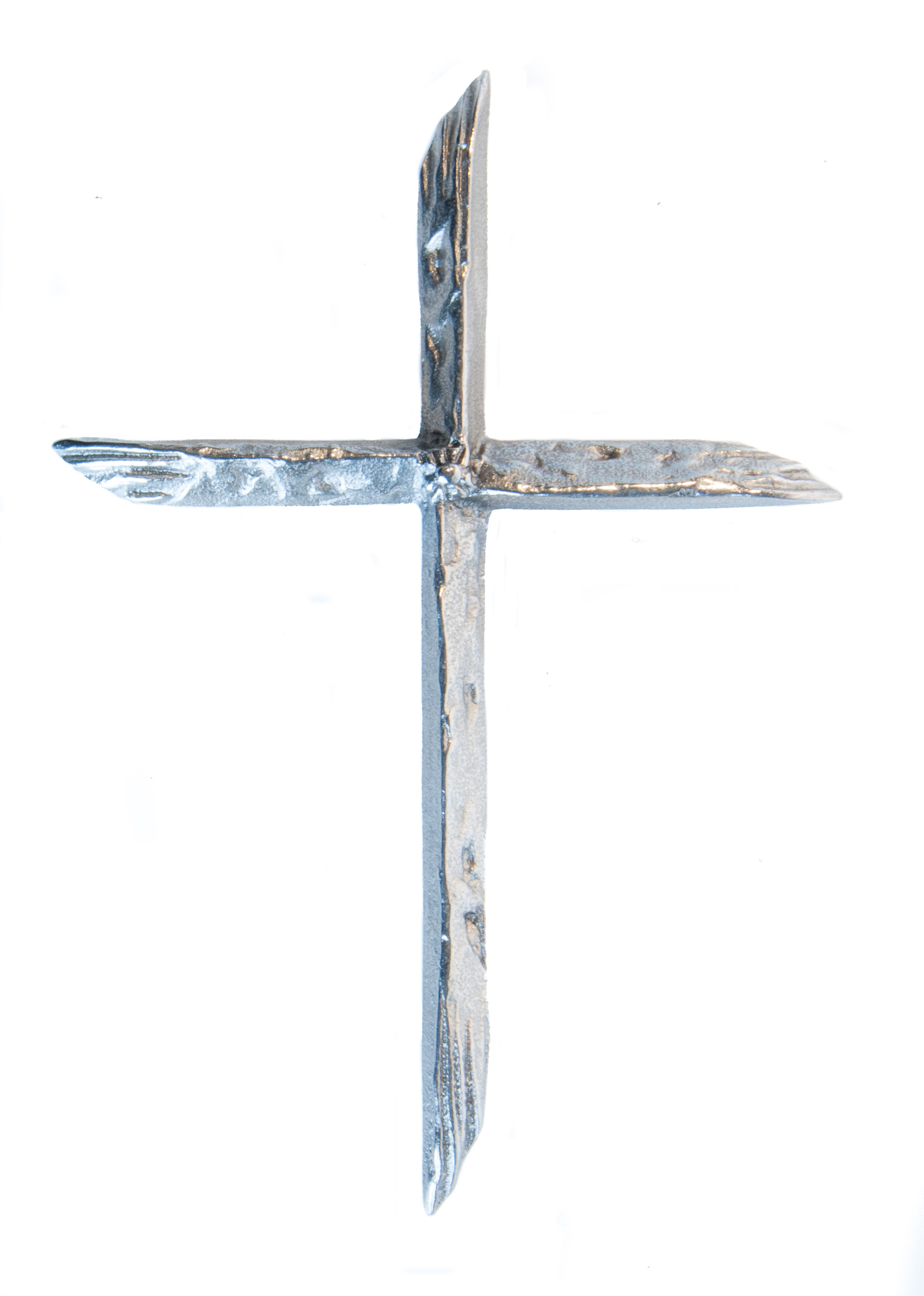 Schmuckkreuz - Astkreuz aus Neusilber