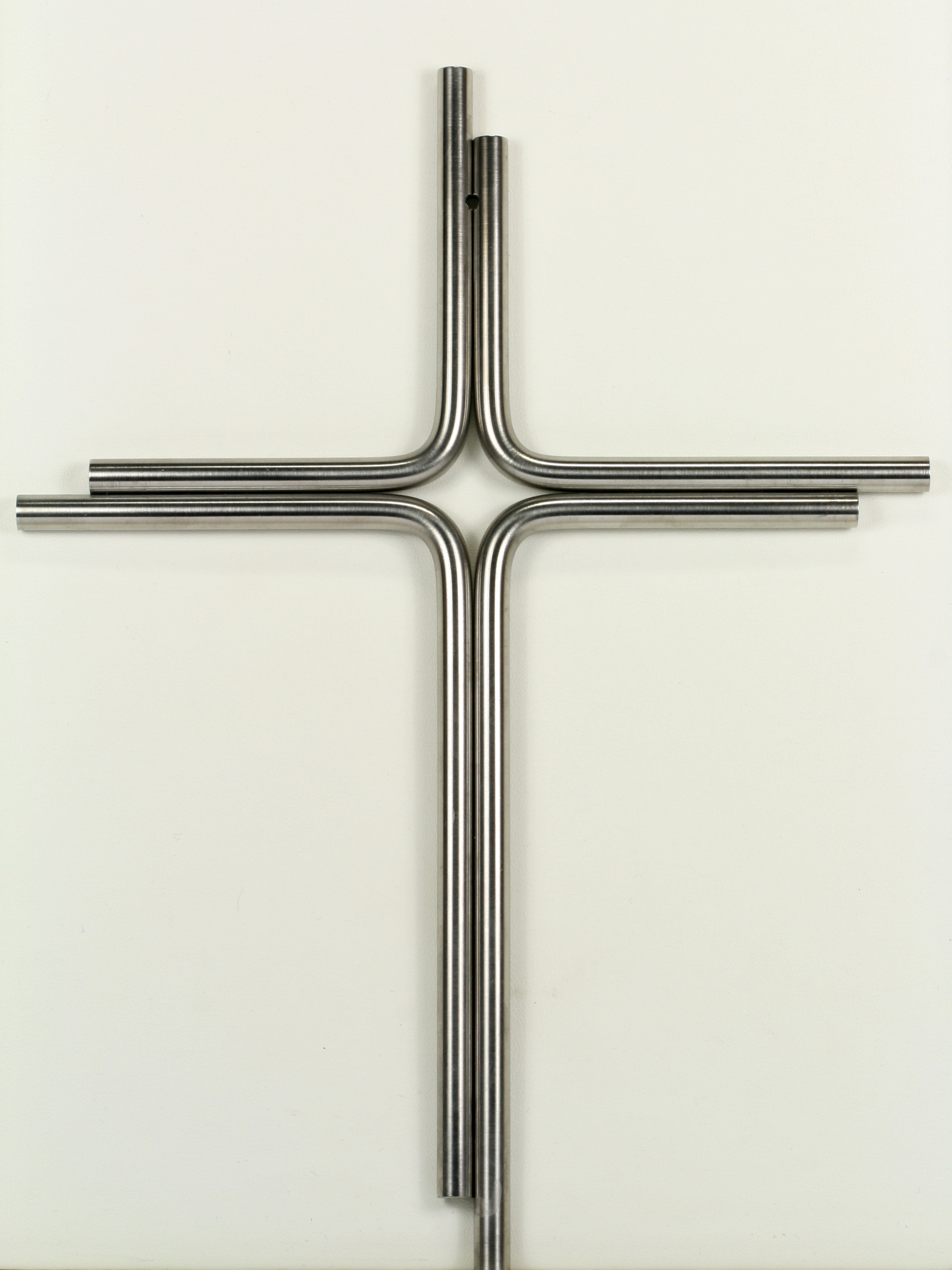 Edelstahl-Kreuz - Zwei Streifen Edelstahl-Kreuz - Zwei Streifen