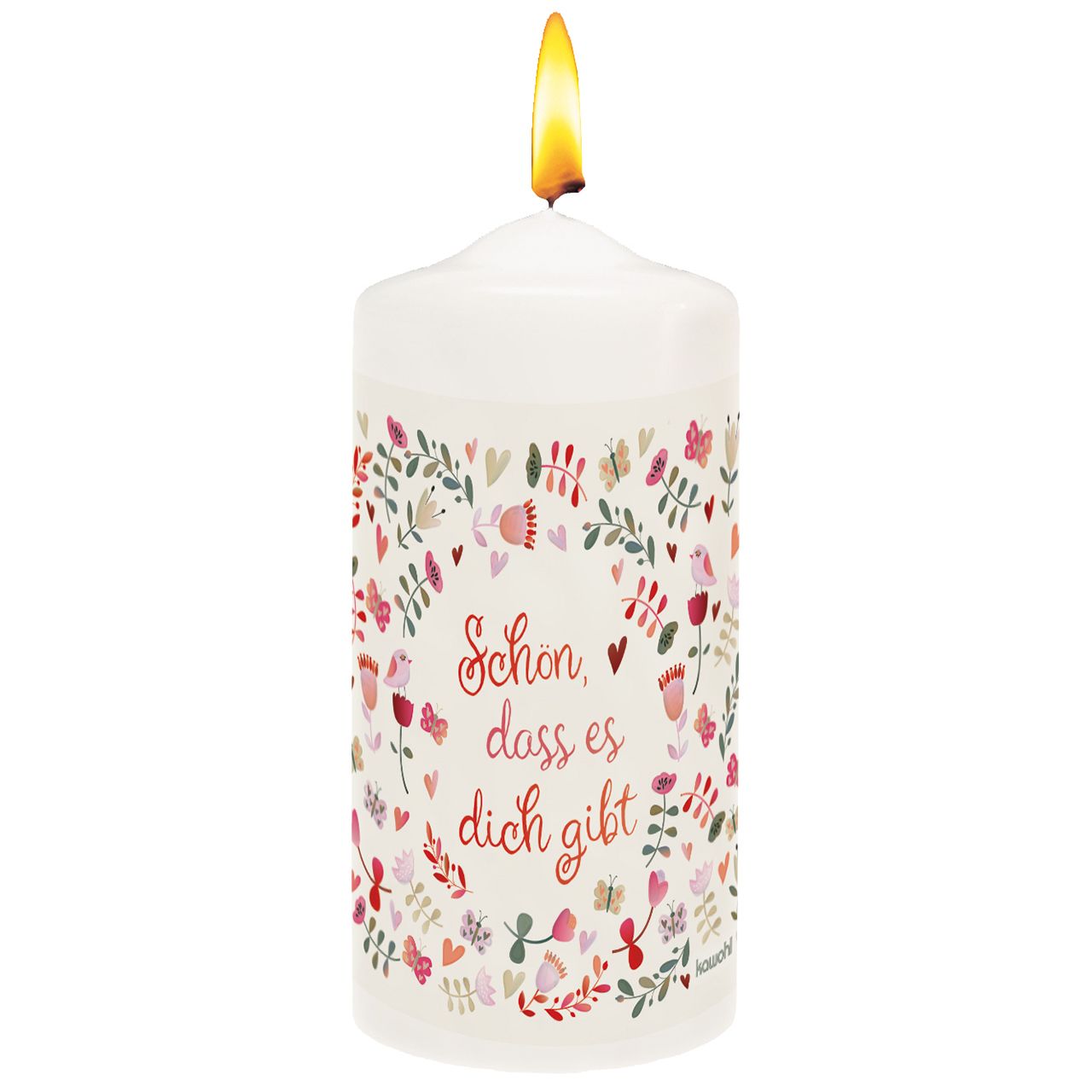 Tischkerze – Schön, dass es dich gibt