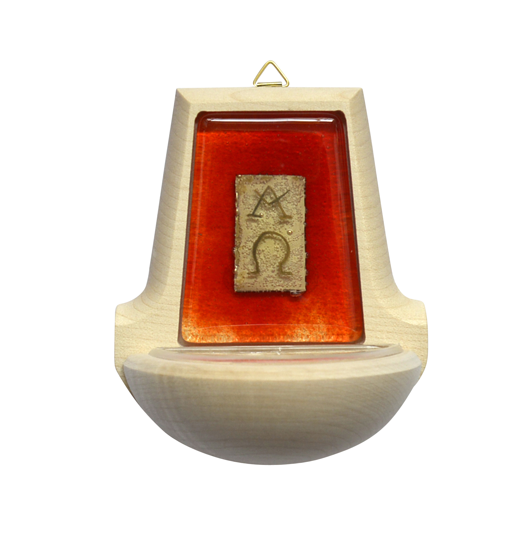 Weihwsserkessel - Alpha/Omega-Symbol & Orange Weihwsserkessel - Alpha/Omega-Symbol & Orange