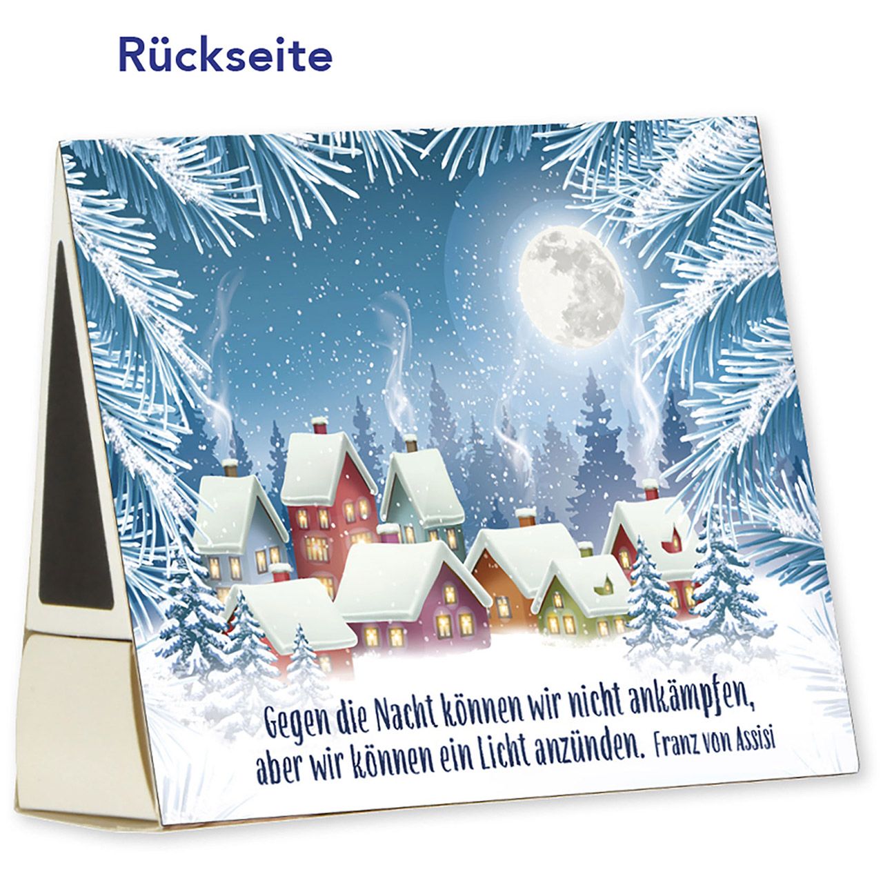 Zünd-Haus-Schachtel - Gesegnete Weihnachten