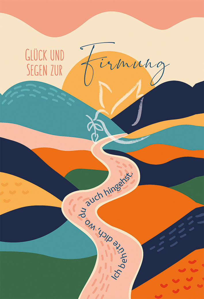Karte zur Firmung - Ich behüte dich, wohin du auch gehst