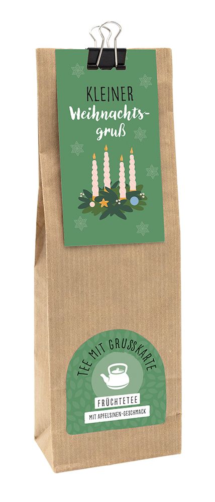 Tee mit Grußkarte - Kleiner Weihnachtsgruß