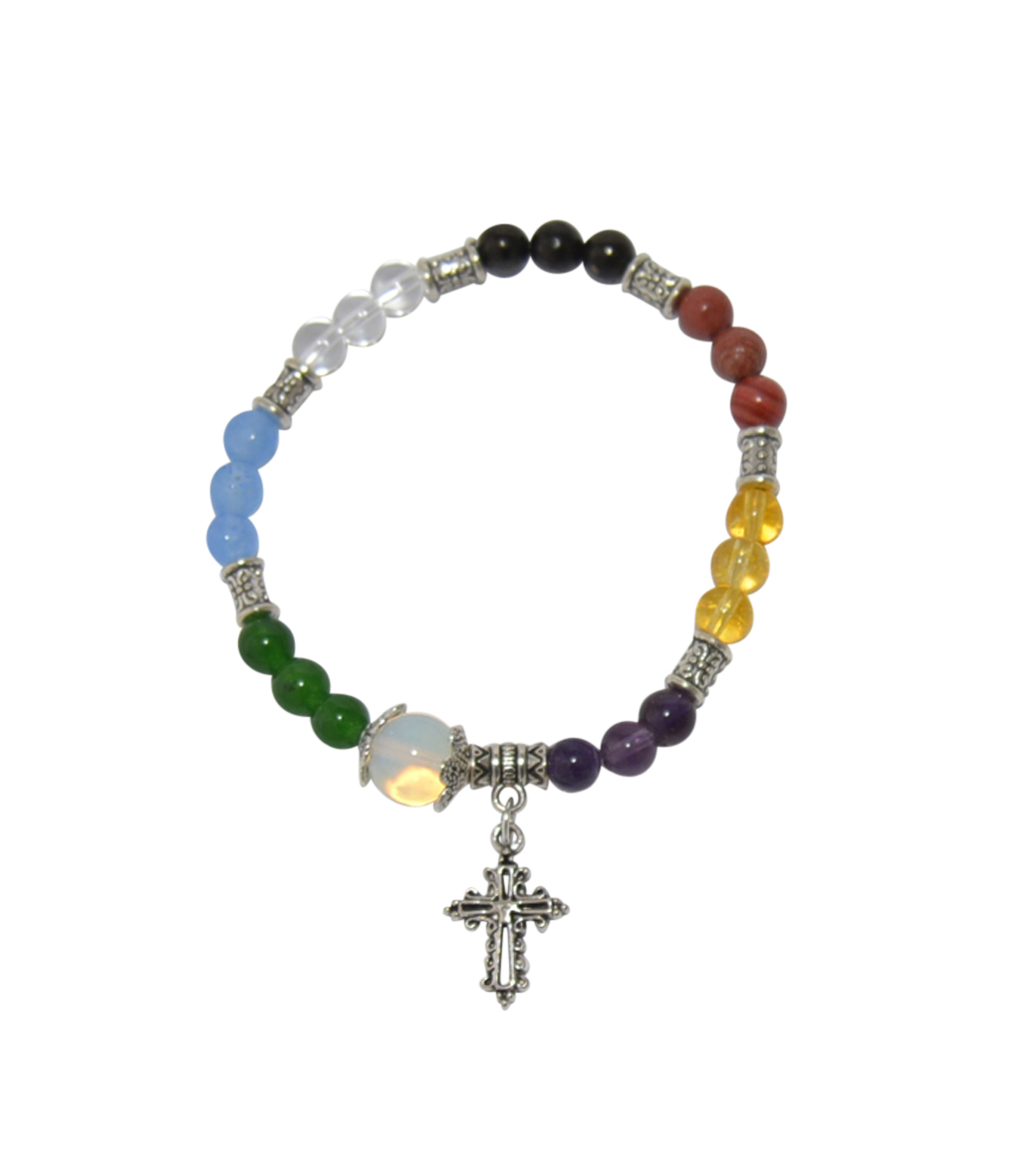 Kinder-Armband - Psalm 23 & Halb-Edelsteine