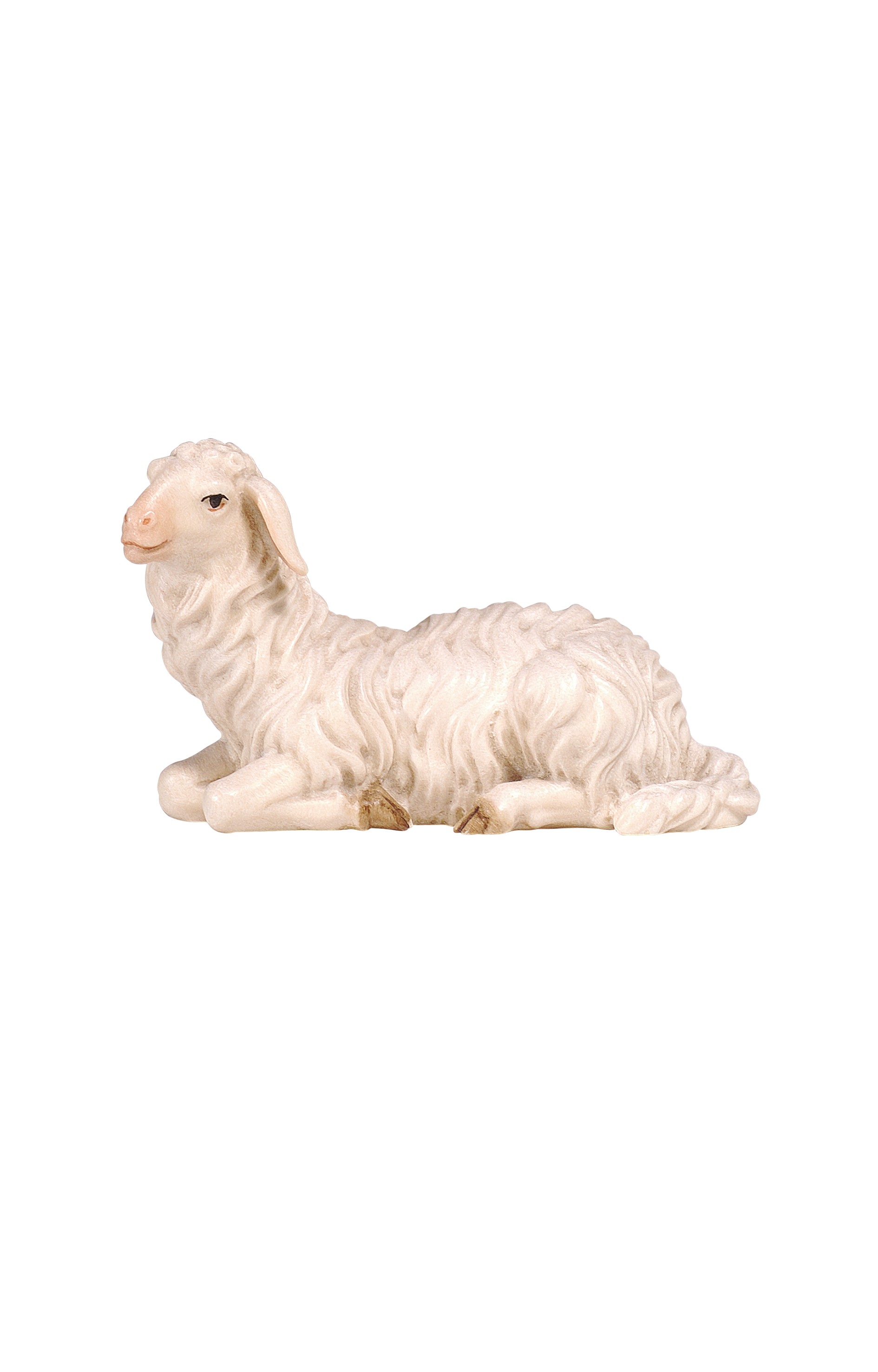 Kostner-Krippe - Schaf liegend linksschauend