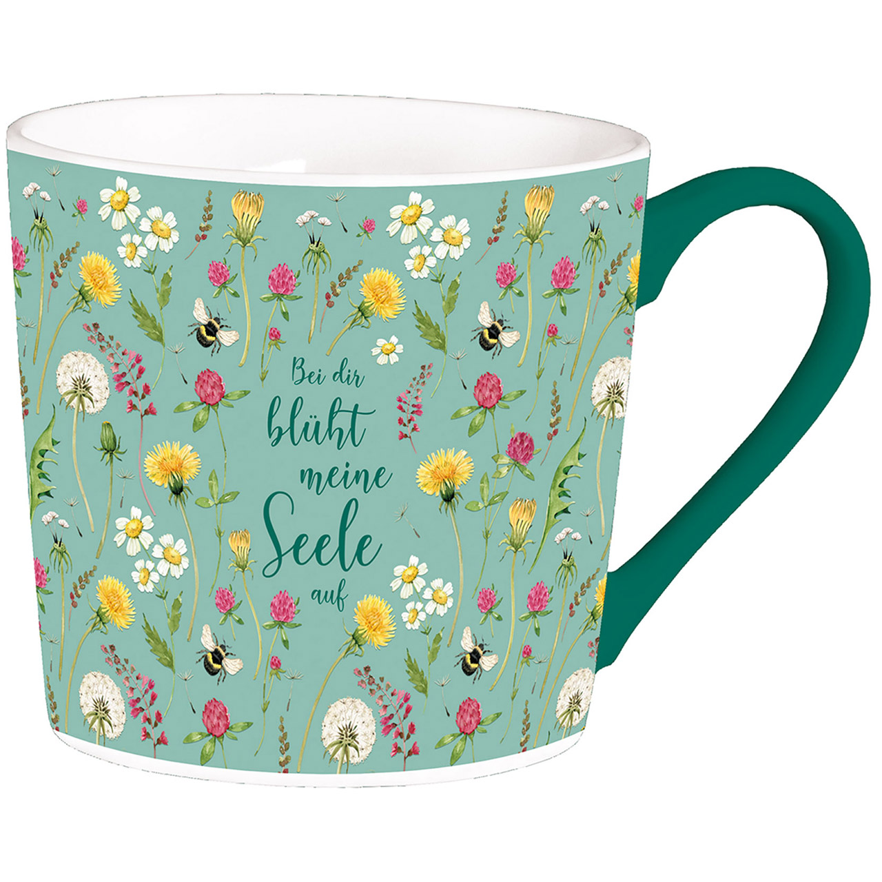 Jumbotasse - Bei dir blüht meine Seele auf & Karte Jumbotasse - Bei dir blüht meine Seele auf & Karte