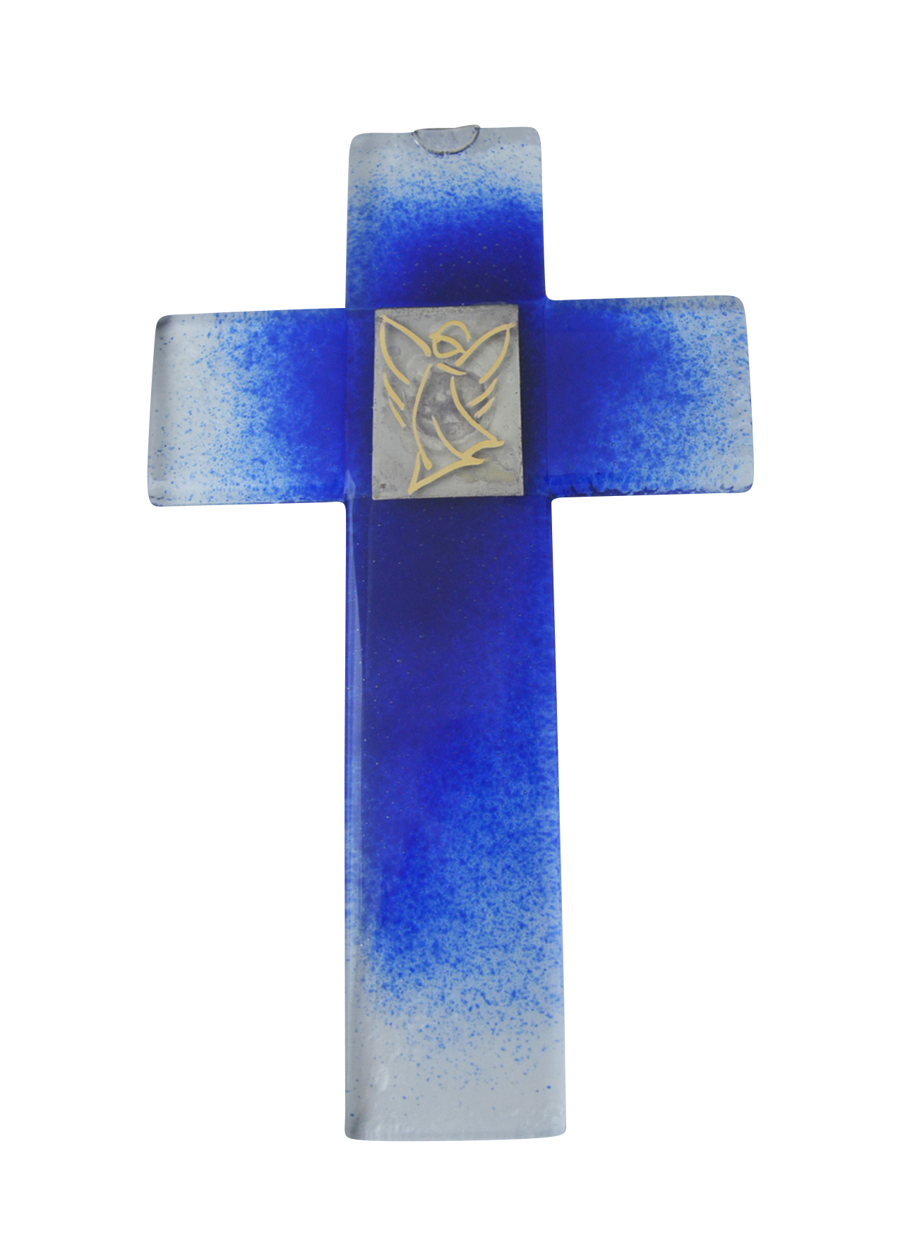 Glaskreuz – Engel & Blau