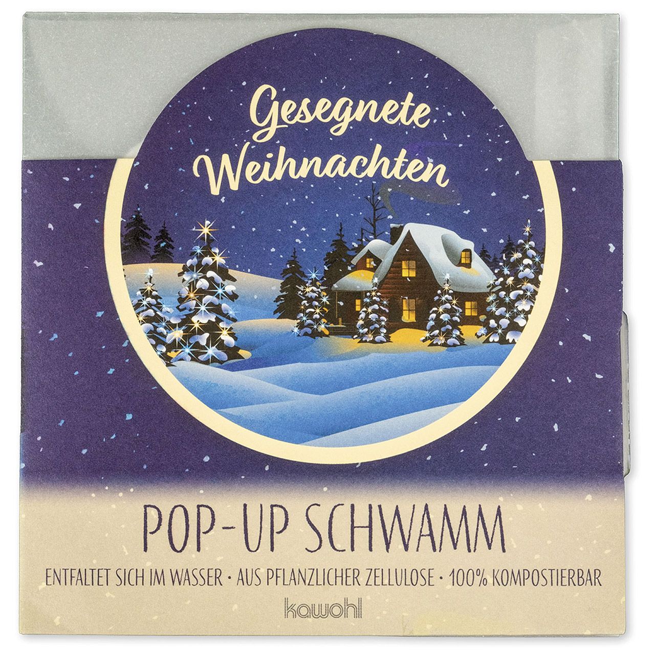 Pop-up-Schwamm - Gesegnete Weihnachten