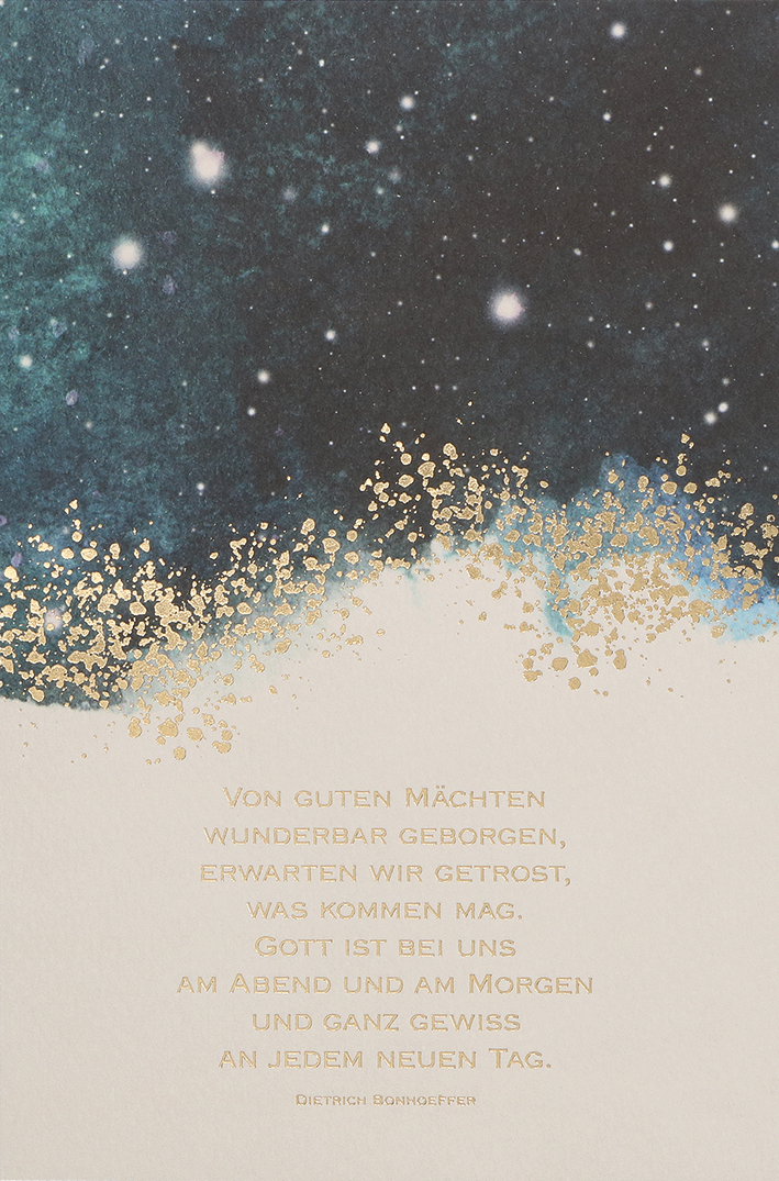Karte zur Trauer - Von guten Mächten wunderbar geborgen... Karte zur Trauer - Von guten Mächten wunderbar geborgen...
