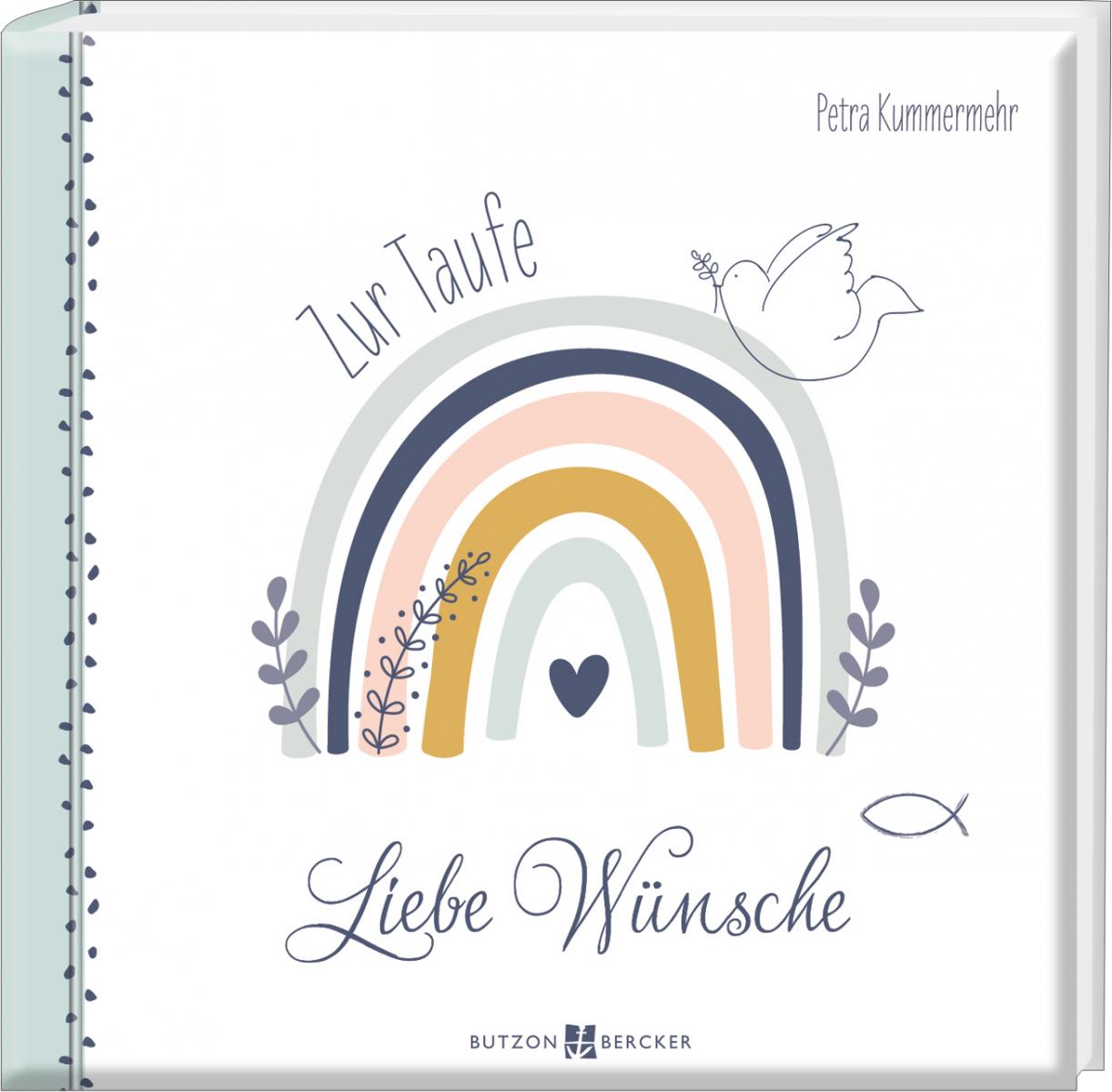 Geschenkbuch zur Taufe - Liebe Wünsche & Taube Geschenkbuch zur Taufe - Liebe Wünsche & Taube