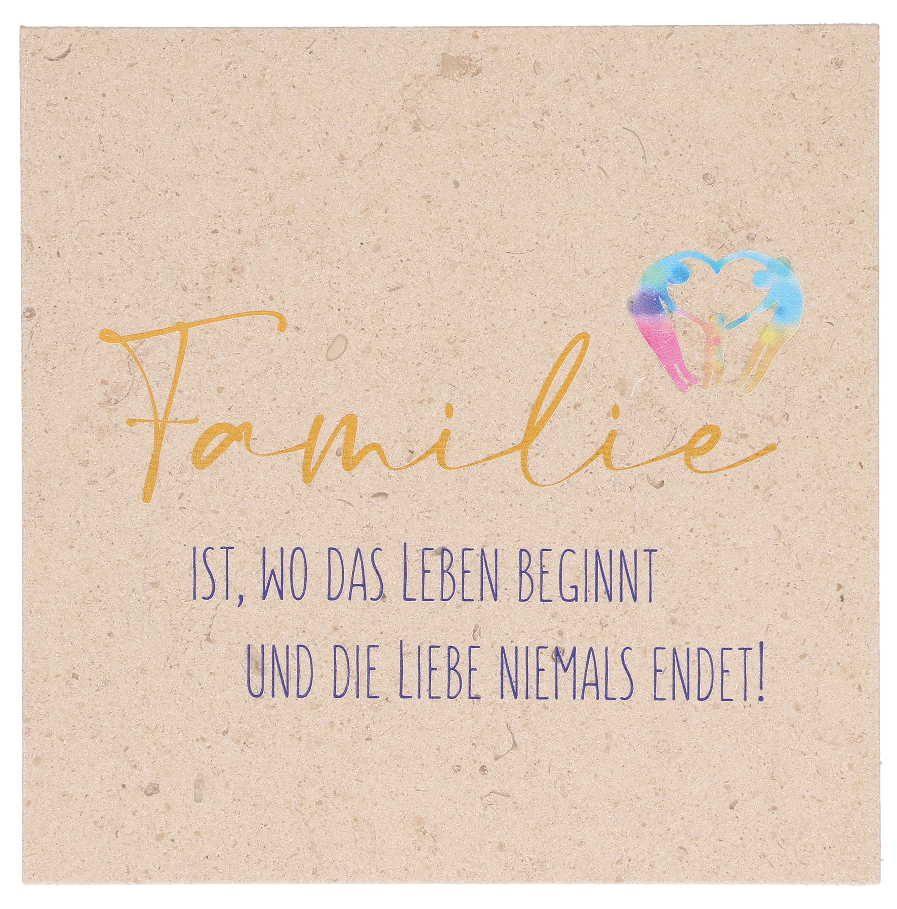 Natursteintafel - Familie Natursteintafel - Familie