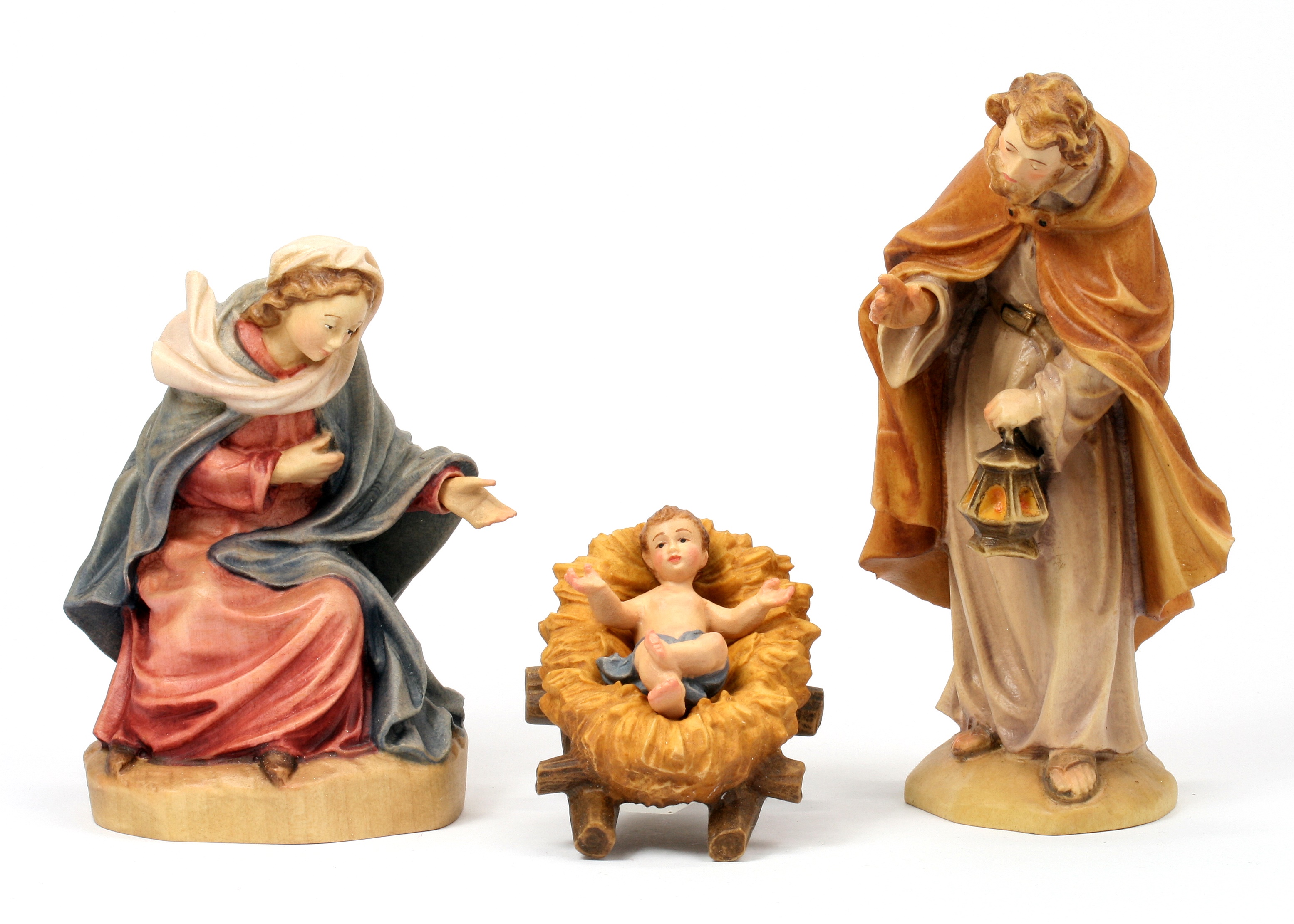 Mesner-Krippe - Hl. Familie, 4-teilig Mesner-Krippe - Hl. Familie, 4-teilig