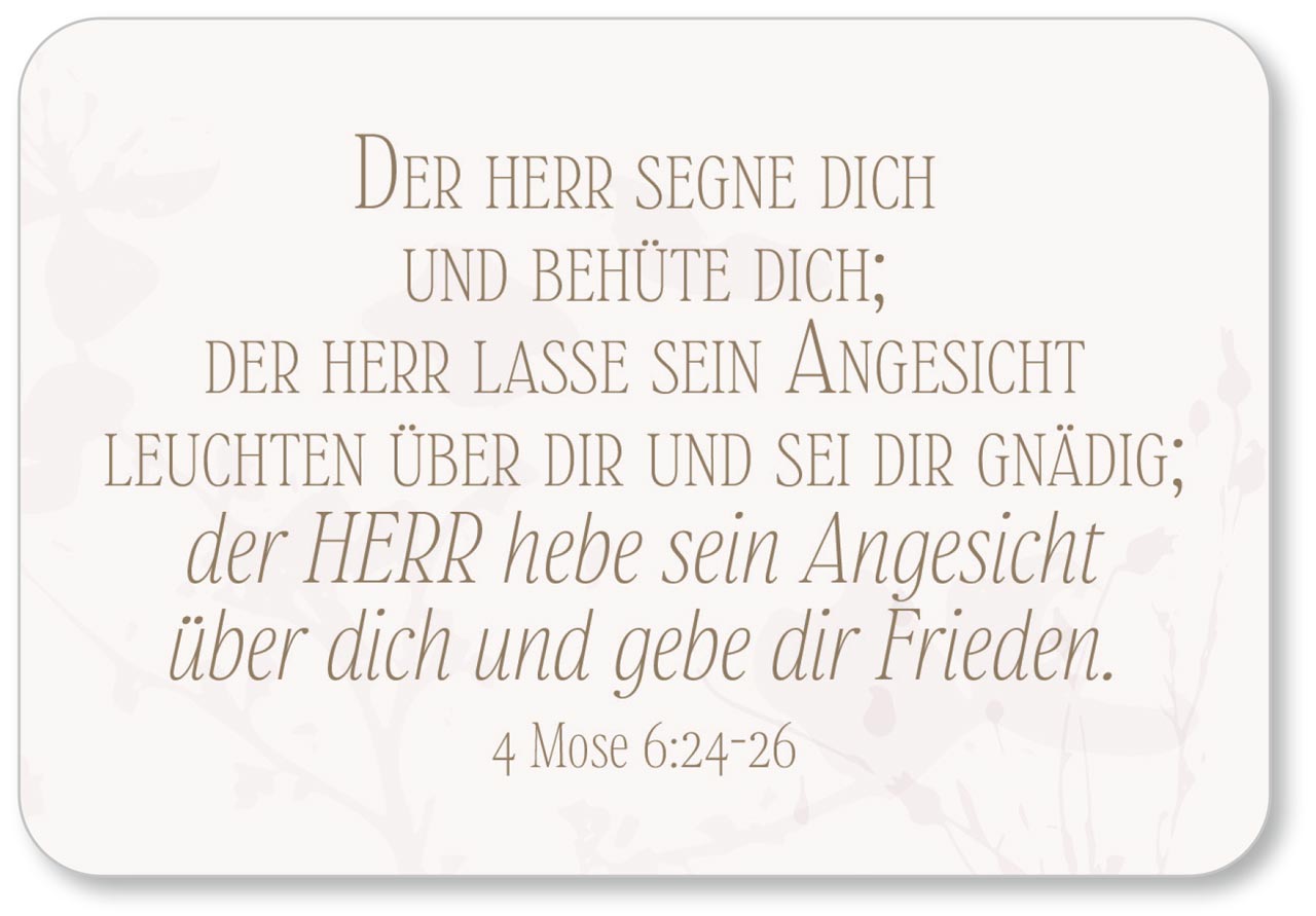 Kartenbox - Viel Segen & Holzaufsteller