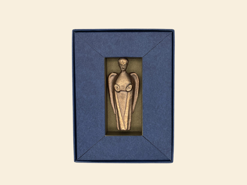 Handschmeichler - Bronzeengel & Geschenkkarton