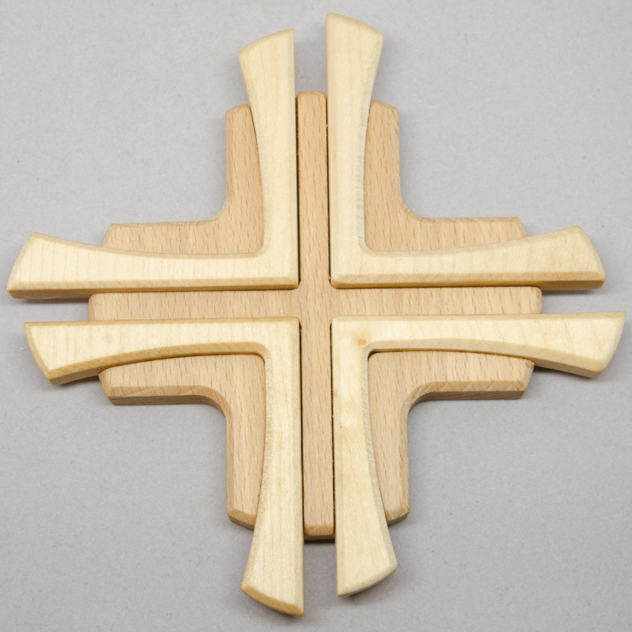 Holzkreuz - Modern & Zweifarbig