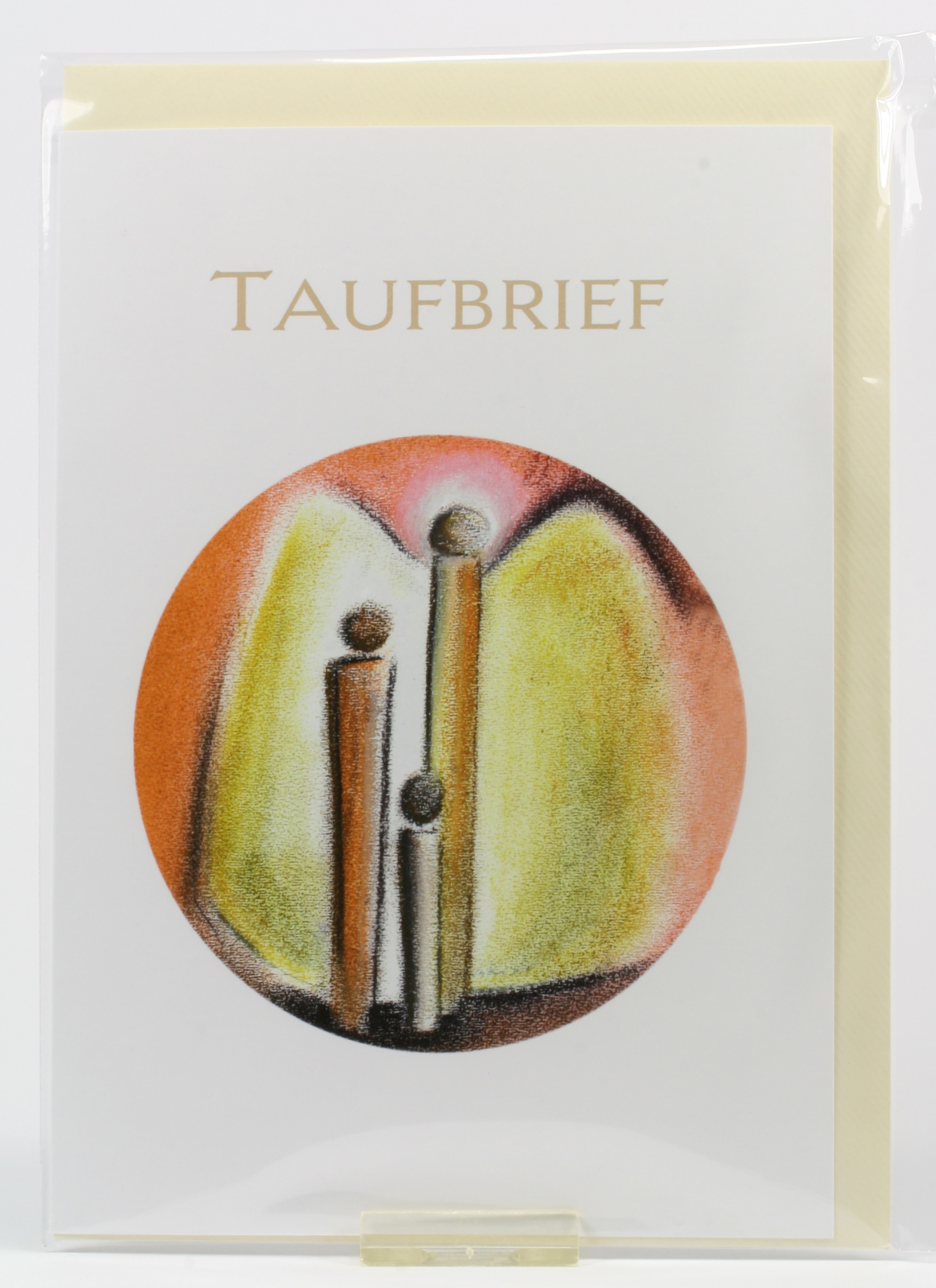 Taufkarte - Taufbrief & Engel