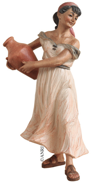 Anri Krippe - Hirtin mit Krug