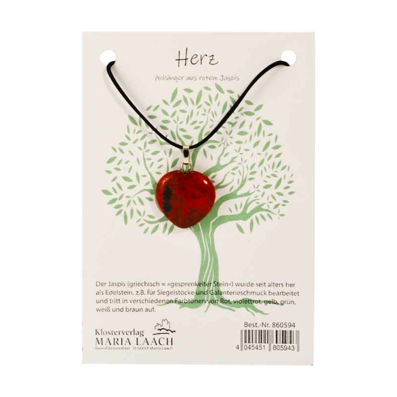 Halskette - Herz & Jaspis Halskette - Herz & Jaspis