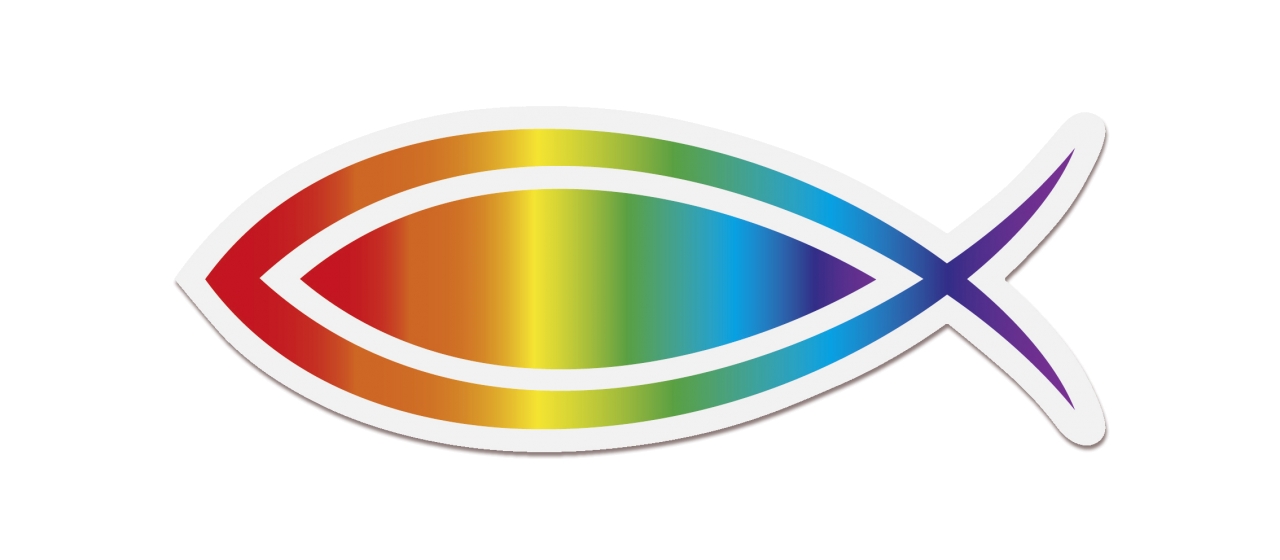 Aufkleber - Fisch & Regenbogen Aufkleber - Fisch & Regenbogen