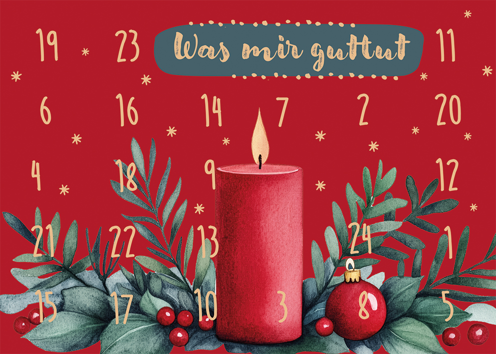Adventskalender-Karte – Was mir gut tut