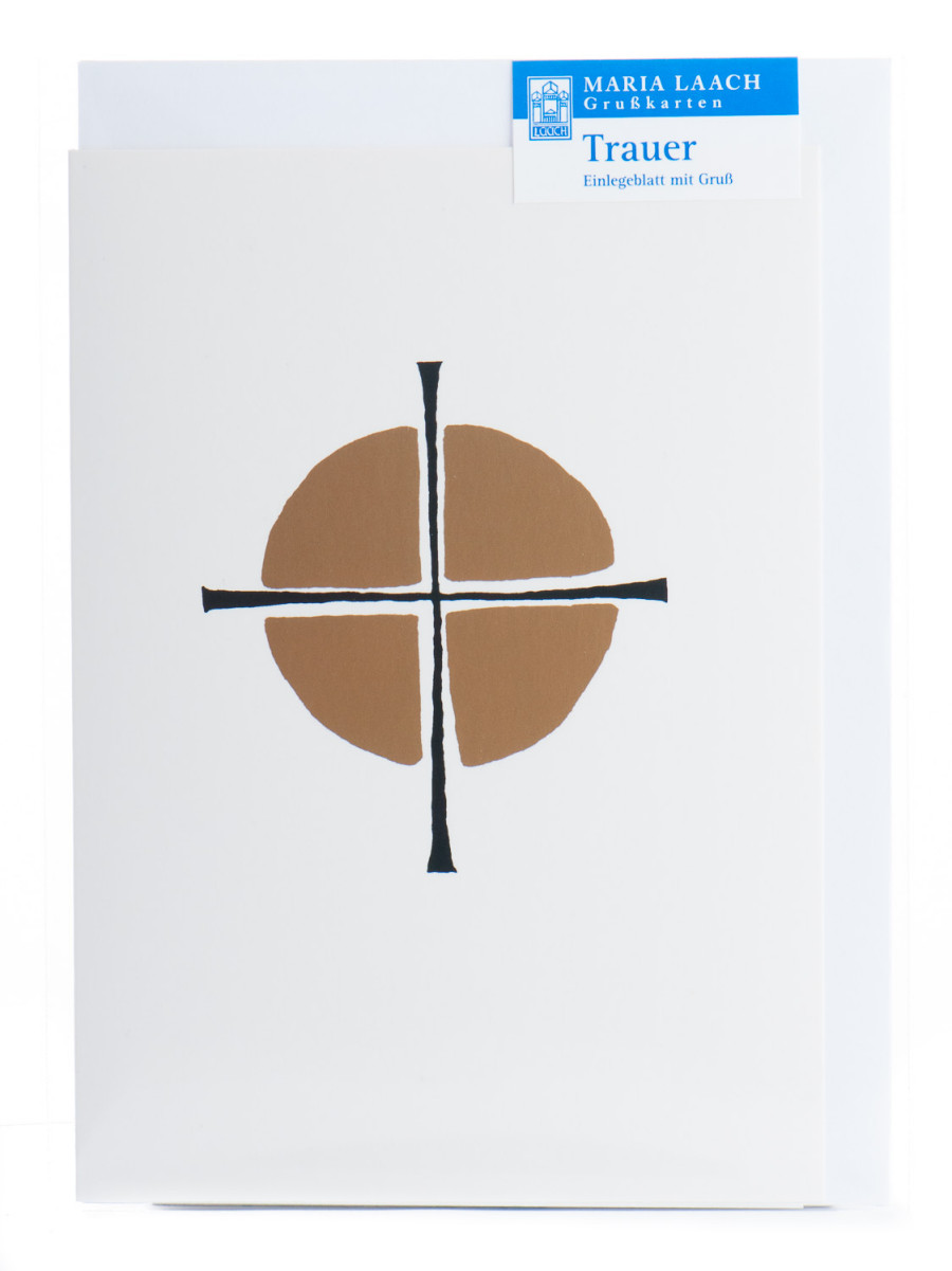 Karte zur Trauer - Kondolenzkreuz Karte zur Trauer - Kondolenzkreuz