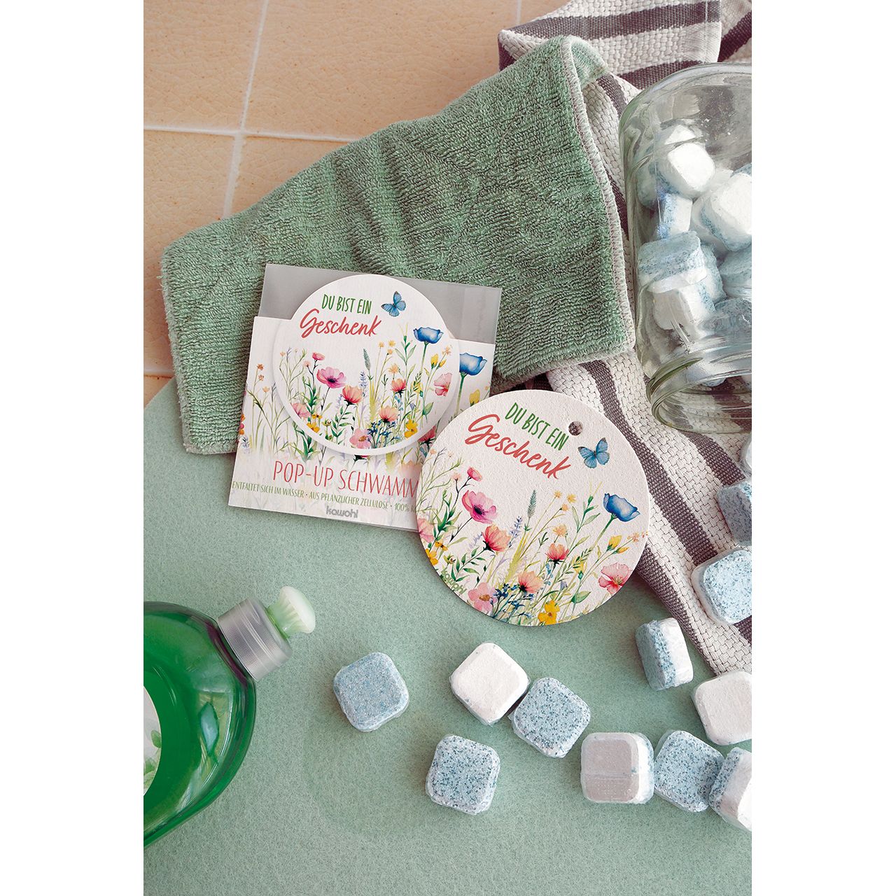 Pop-up Schwamm – Du bist ein Geschenk