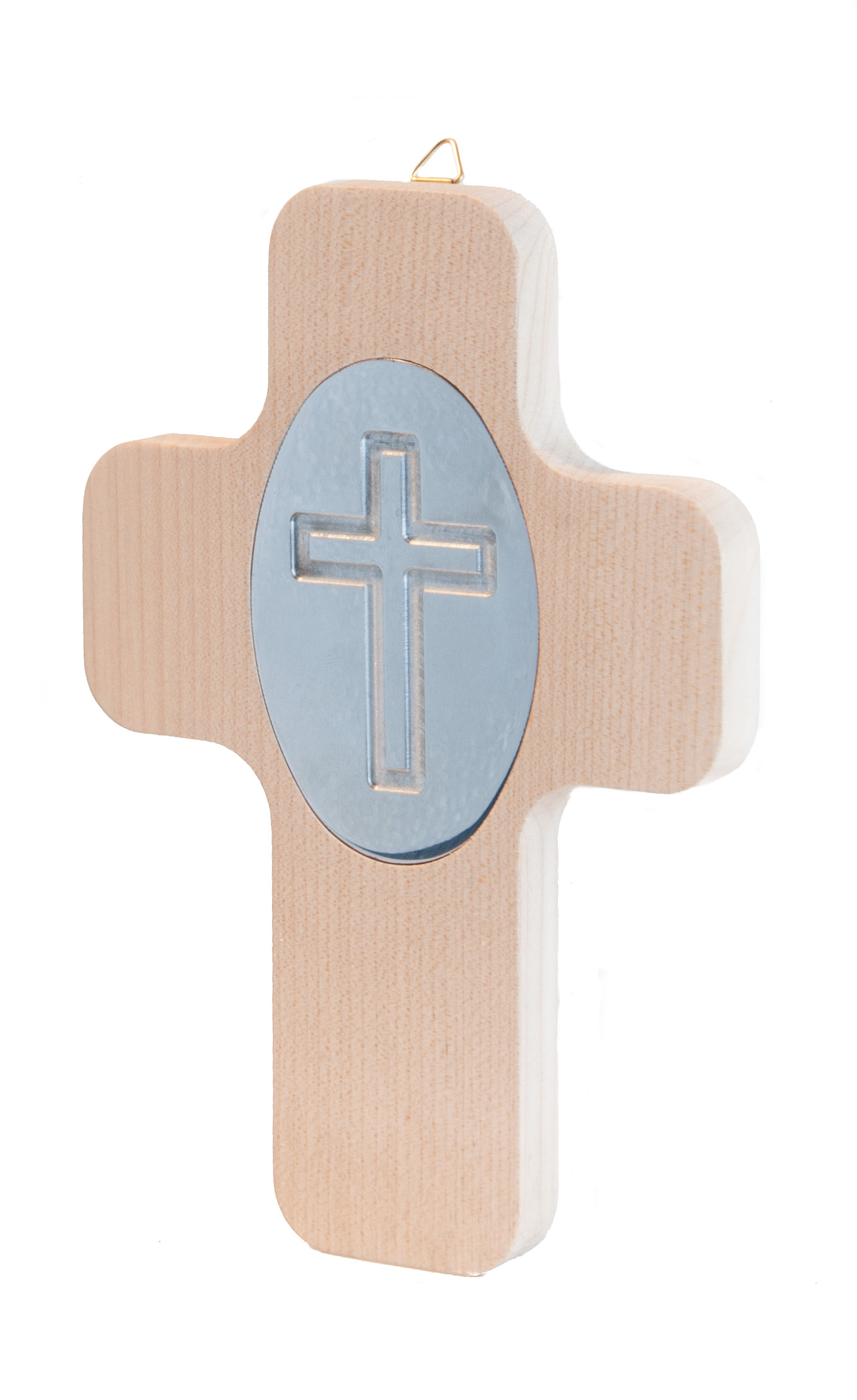Holzkreuz - Silberfarbenes Kreuz