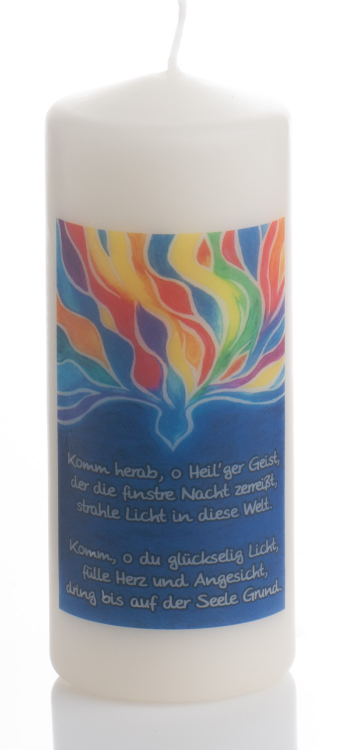 Neutrale Kerze - Taube & Blau Neutrale Kerze - Taube & Blau