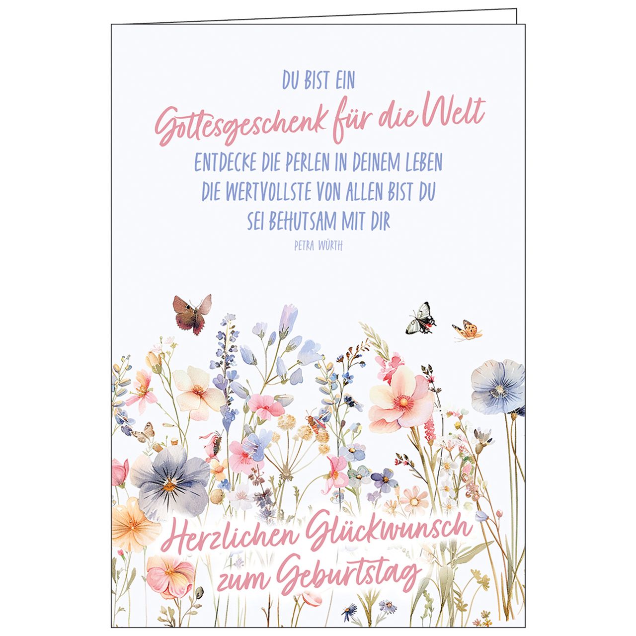Karte zum Geburtstag – Du bist ein Gottesgeschenk
