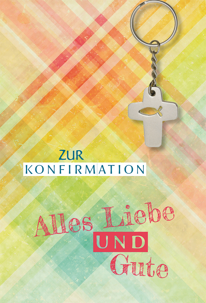 Karte zur Konfirmation - Alles Liebe und Gute Karte zur Konfirmation - Alles Liebe und Gute