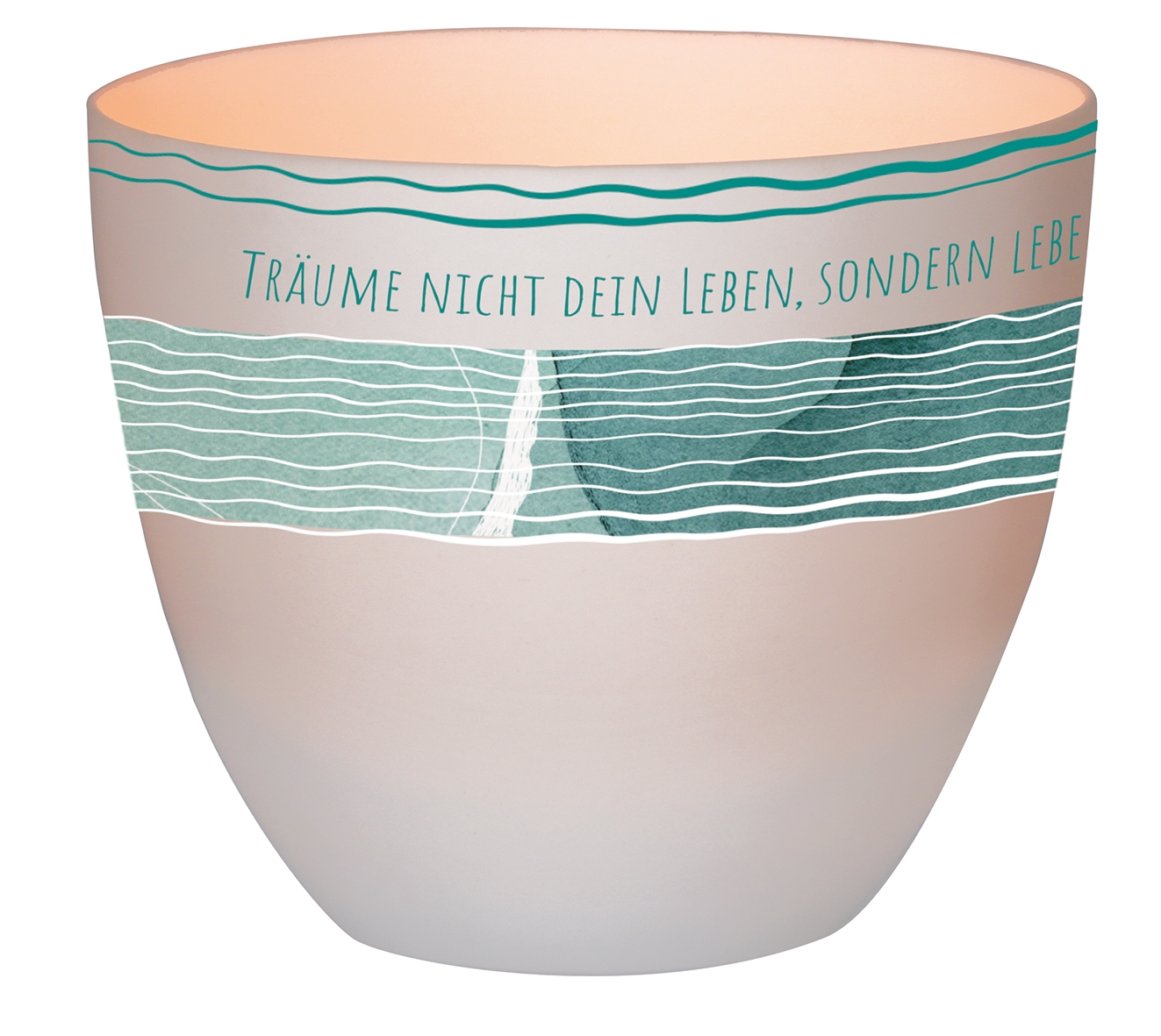 Windlicht - Lebe deinen Traum... & Porzellan  Windlicht - Lebe deinen Traum... & Porzellan