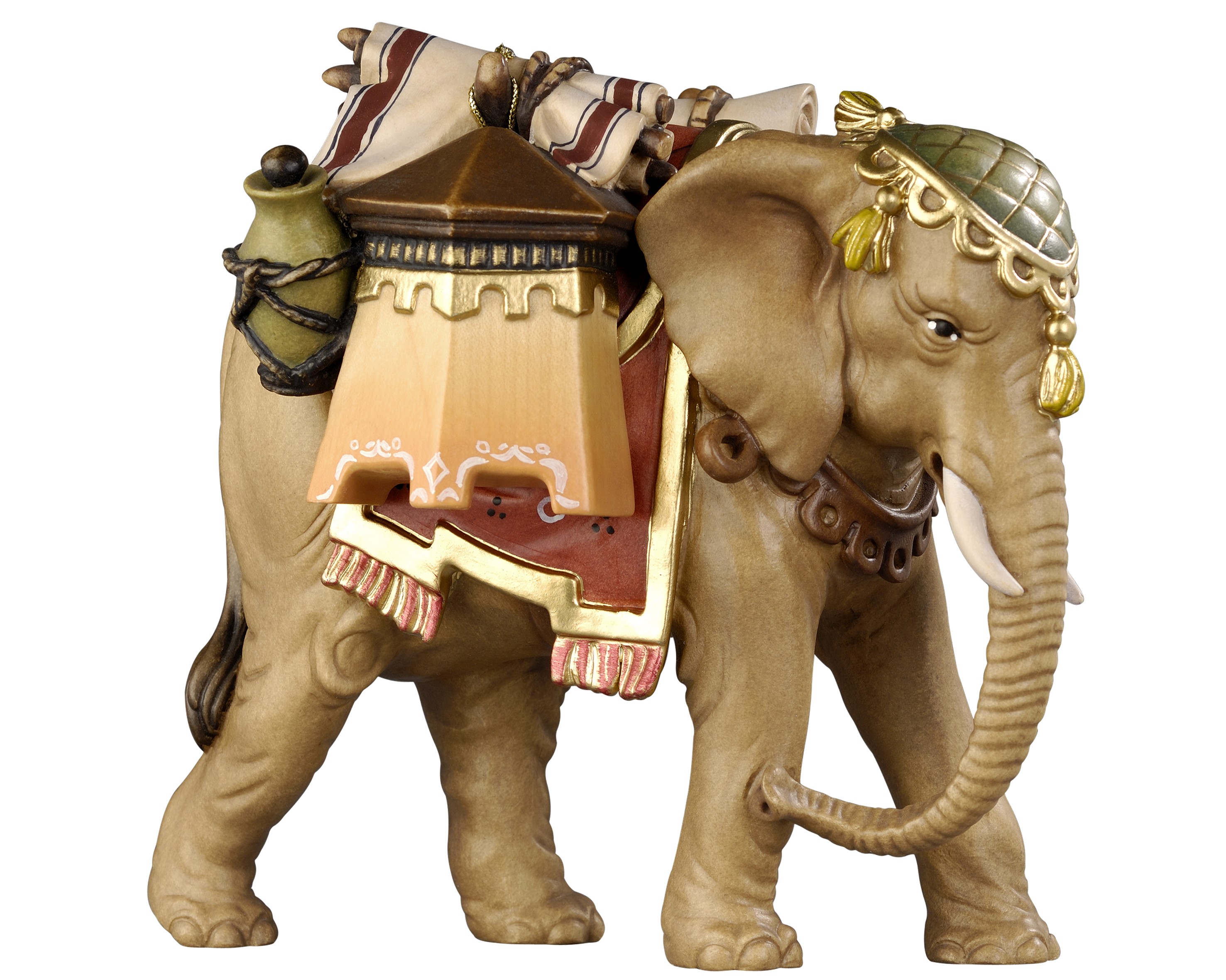 Kostner-Krippe - Elefant mit Gepäck