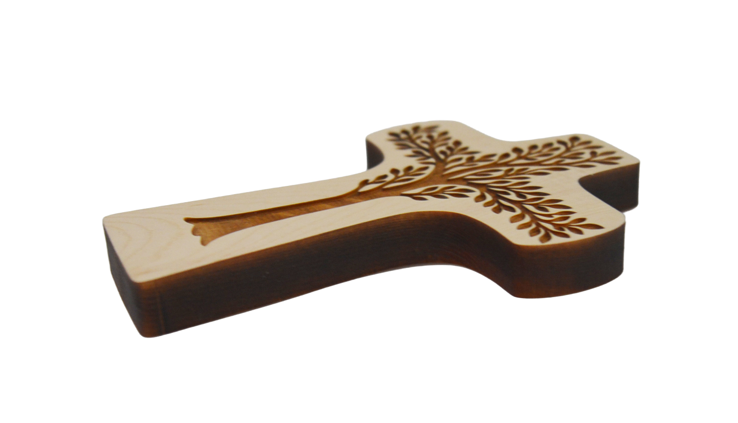 Holzkreuz – Lebensbaum & Zirbelholz