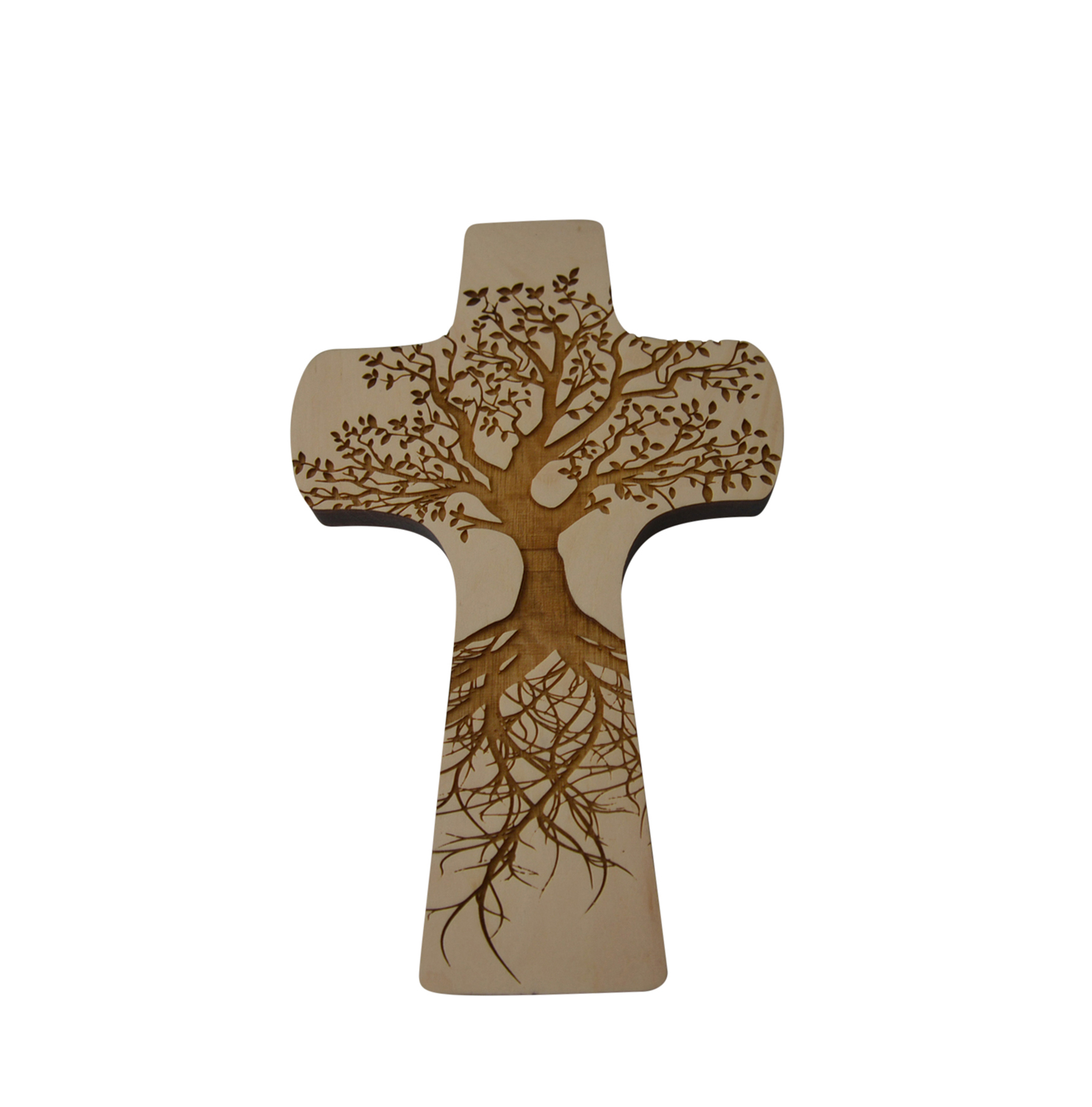 Holzkreuz - Lebensbaum & Zirbenholz