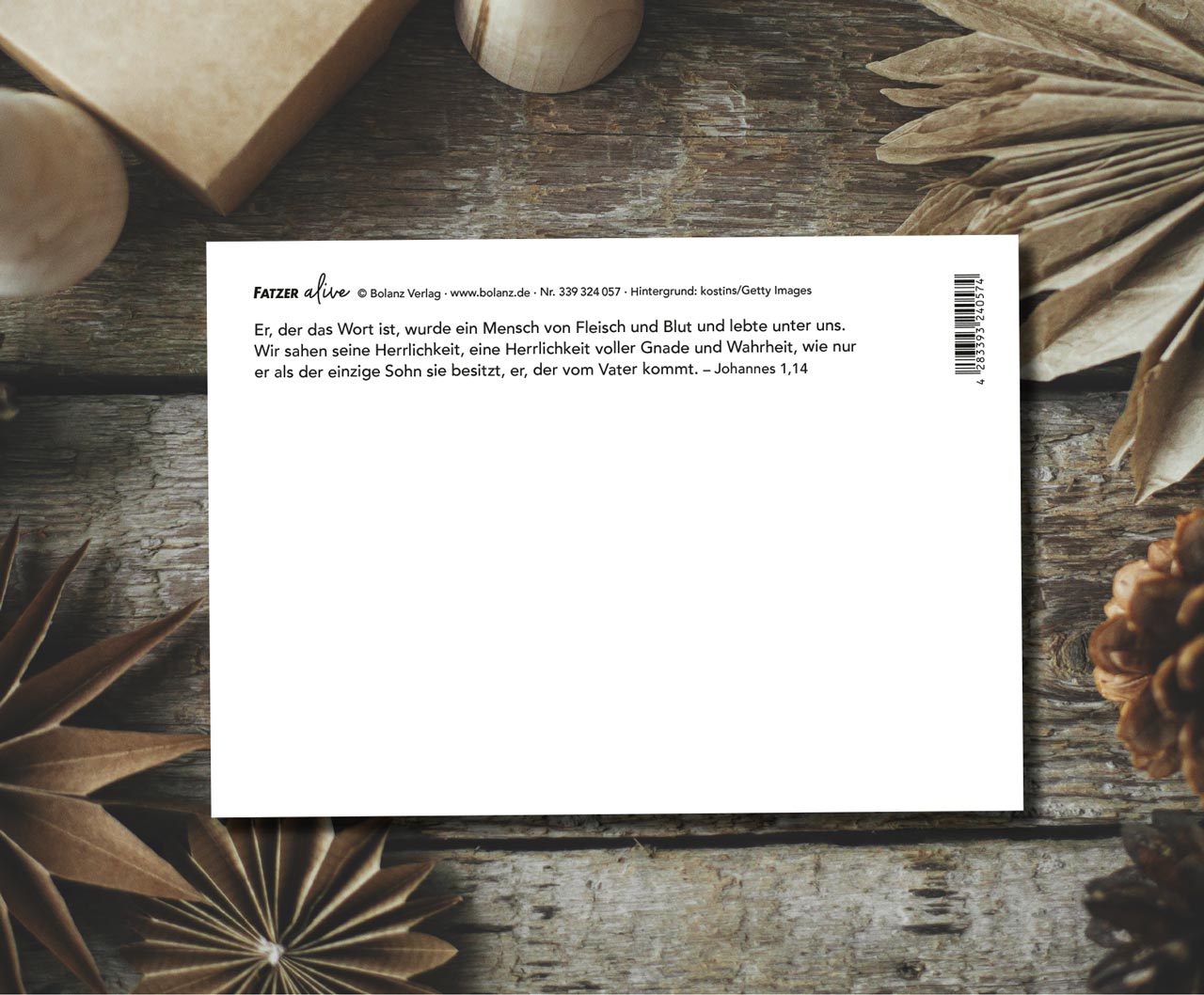 Weihnachtskarte - Jesus kam für dich