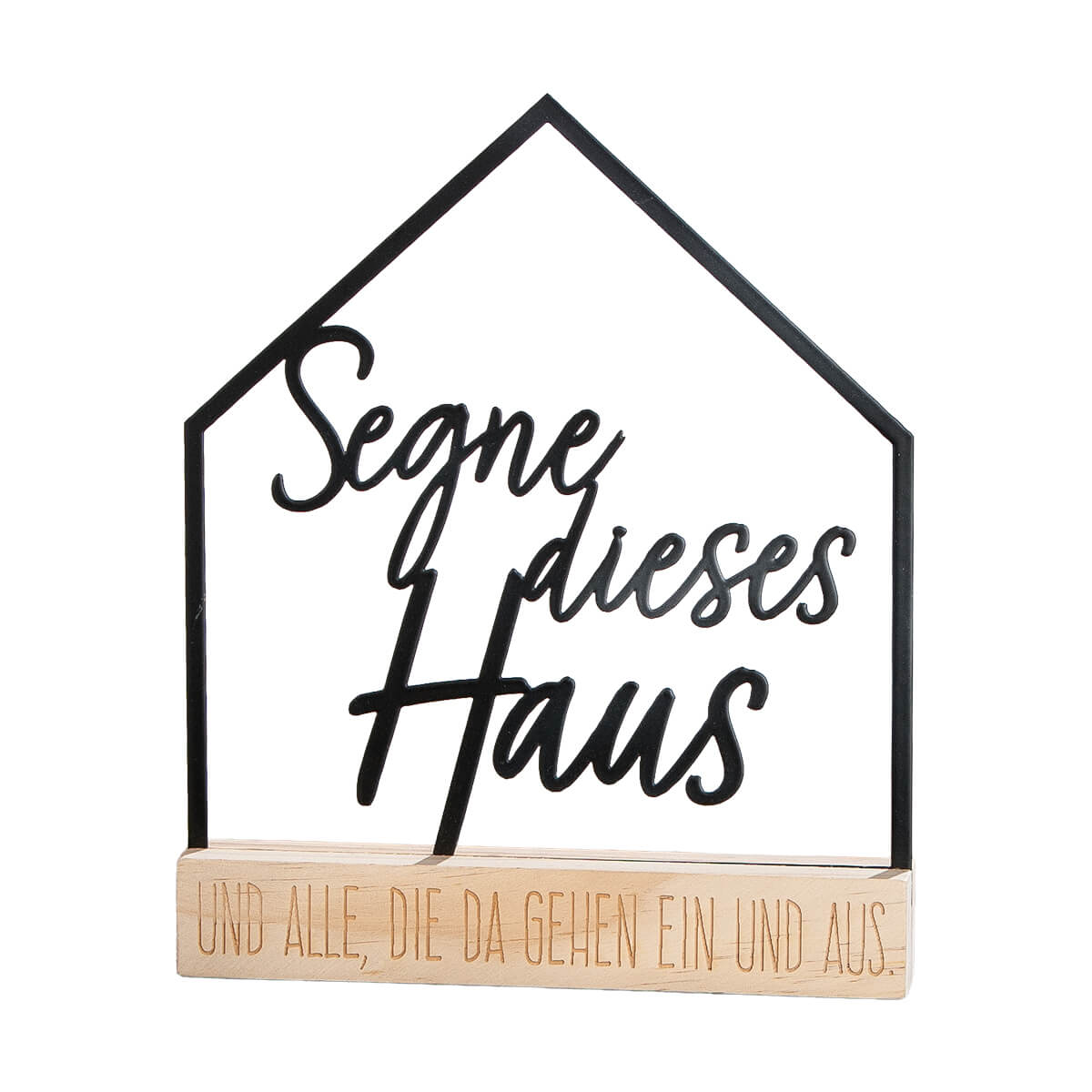 Stand-Haussegen – Segne dieses Haus… & Metall