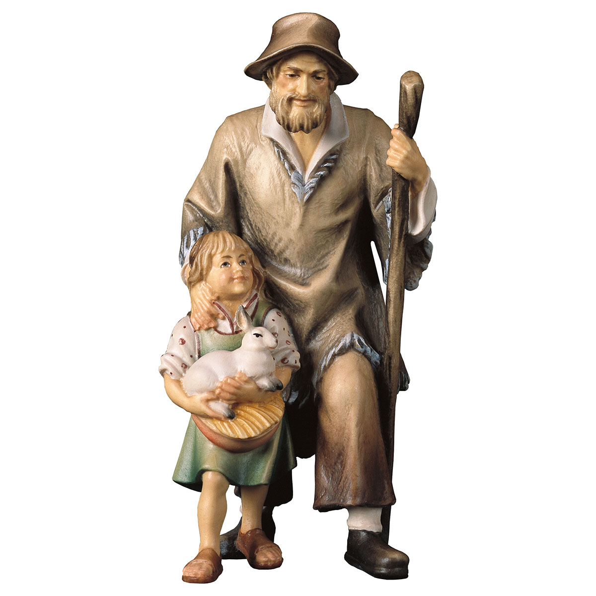 Ulrich Krippe - Hirte mit Mädchen
