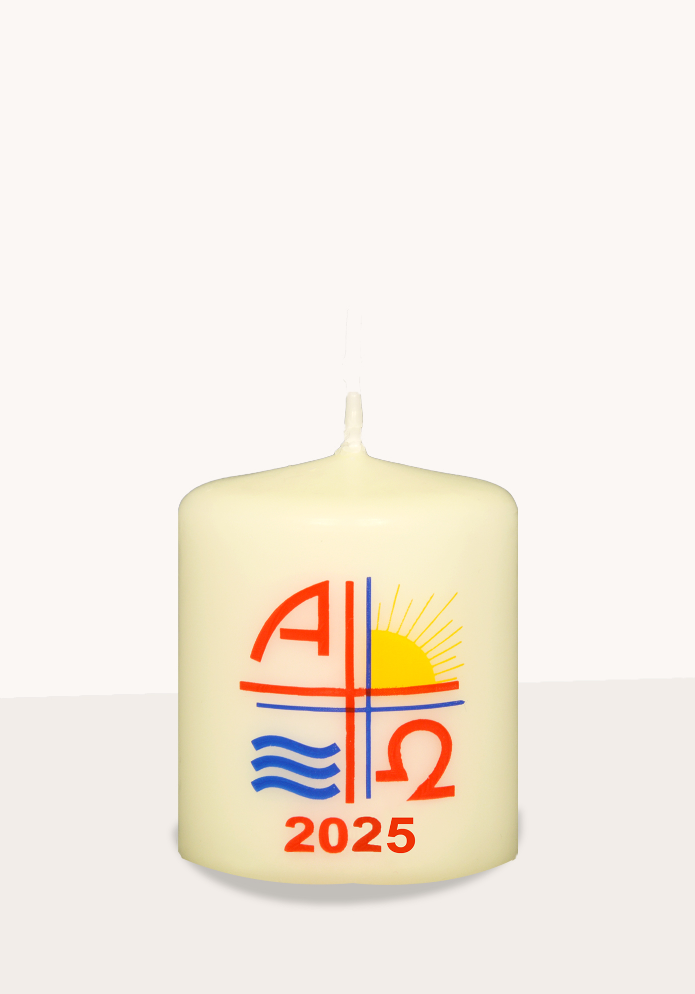 Osterkerze - Alpha & Omega 2025 Osterkerze - Alpha & Omega & Jahreszahl