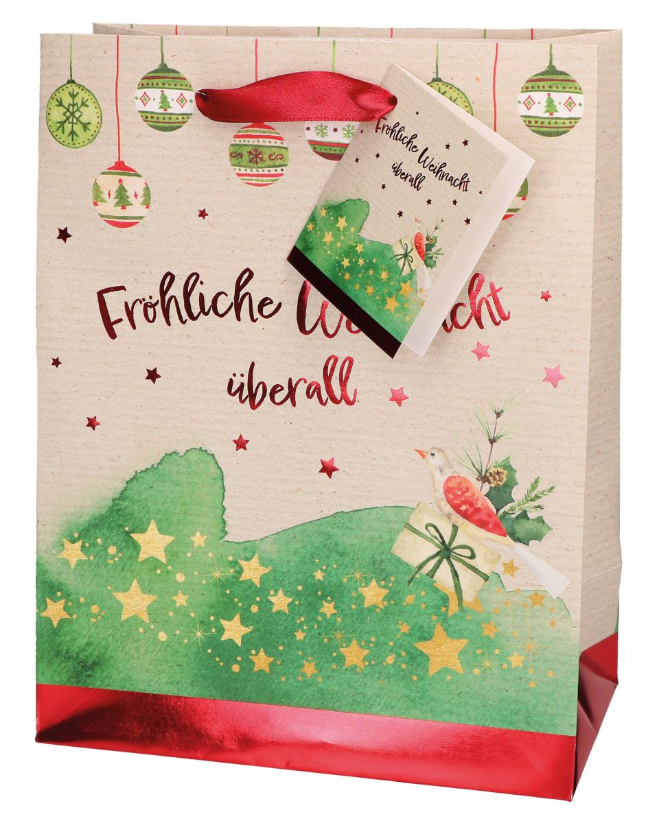 Geschenktüte - Fröhliche Weihnacht überall