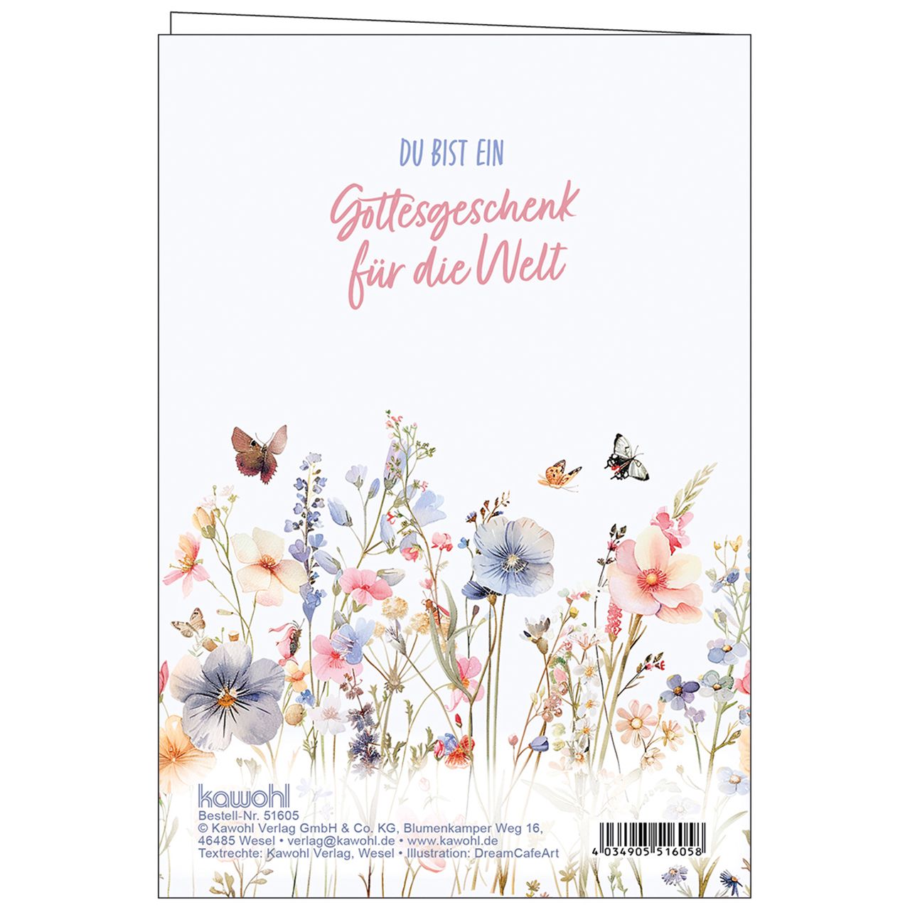 Karte zum Geburtstag – Du bist ein Gottesgeschenk