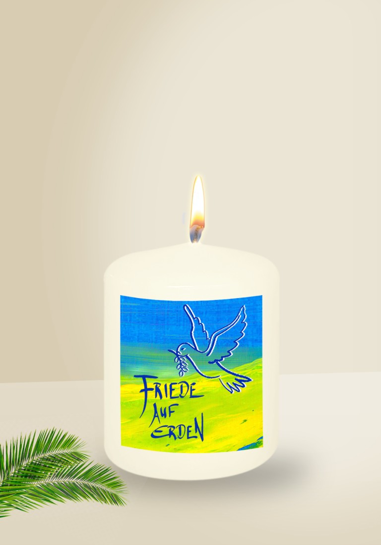 Mini-Friedenskerze - Friede auf Erden Mini-Friedenskerze - Friede auf Erden