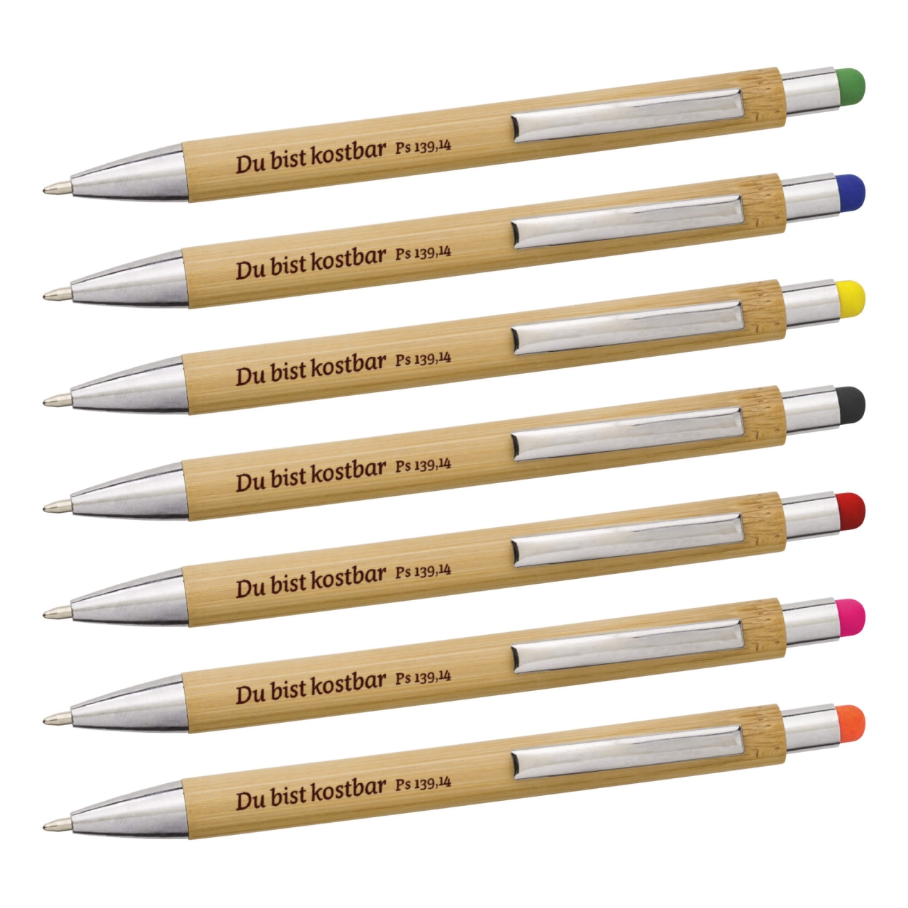 Kugelschreiber - Touch-Pen & Du bist kostbar 