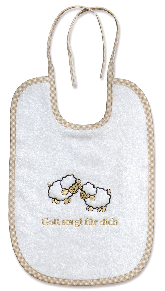 Baby-Lätzchen - Gott sorgt für dich