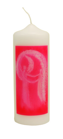 Tischkerze - Engel der Nähe & Rückseitentext Tischkerze - Engel der Nähe & Rückseitentext