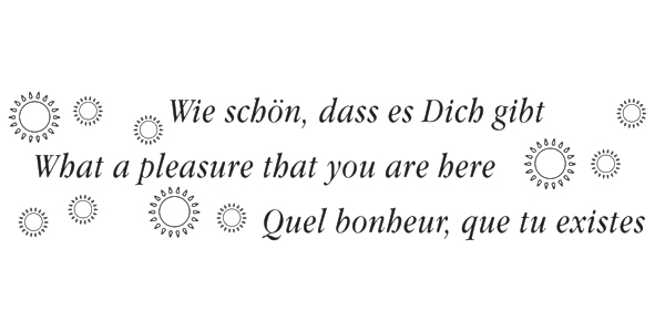 Mini-Wortlichtkerze - Wie schön, dass es Dich gibt