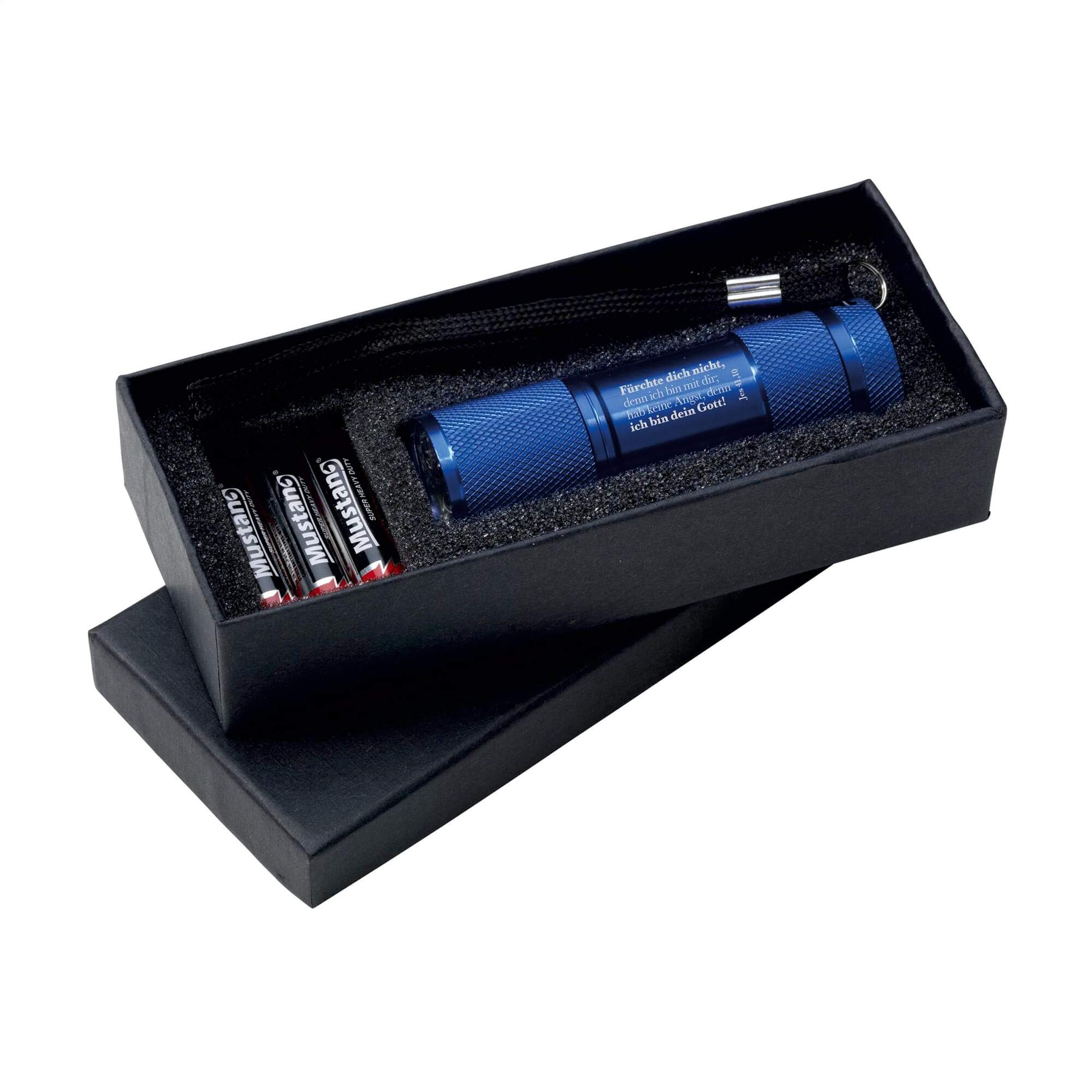 LED-Taschenlampe – Jahreslosung 2027 & Blau