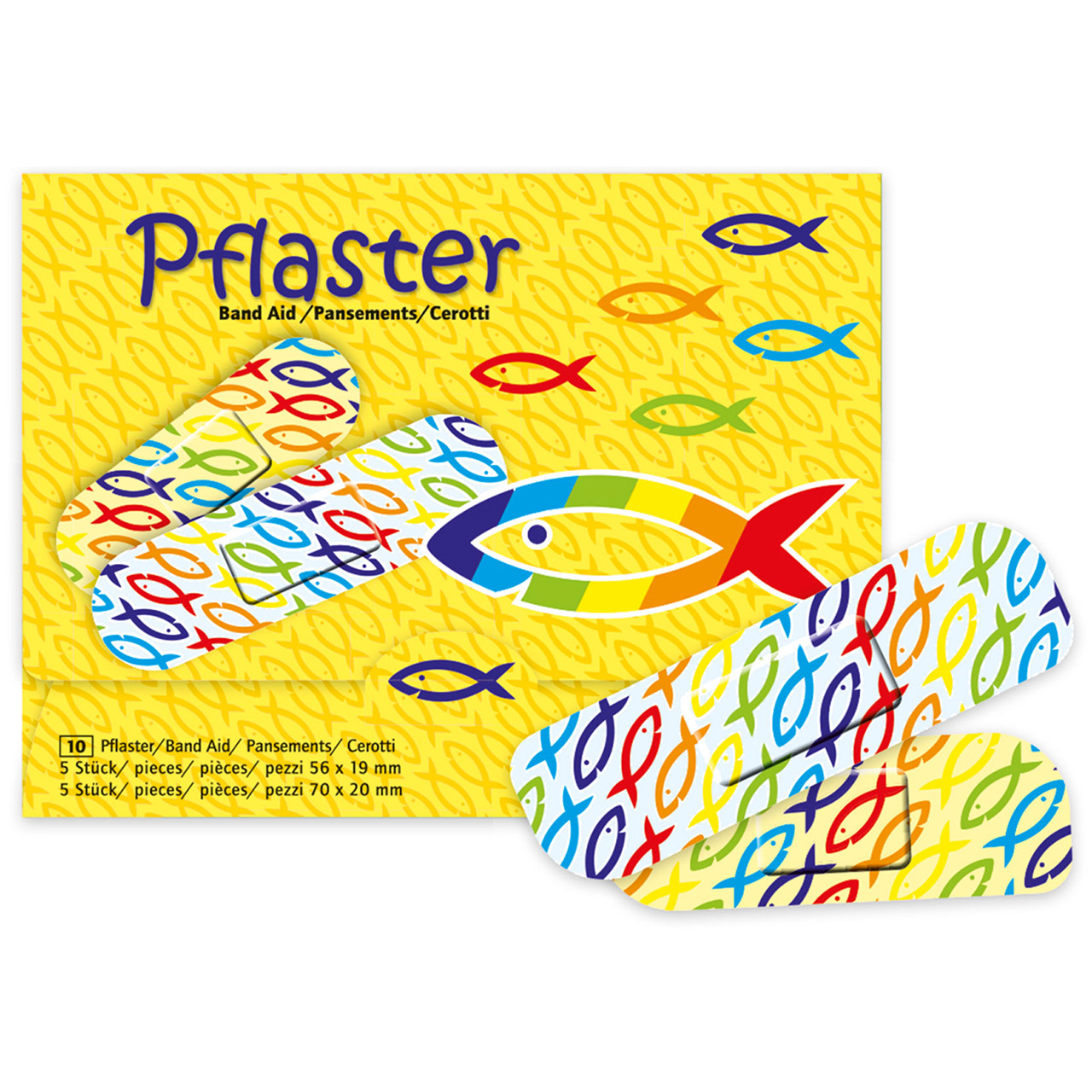 Pflaster - Ichthys-Fische & Bunt