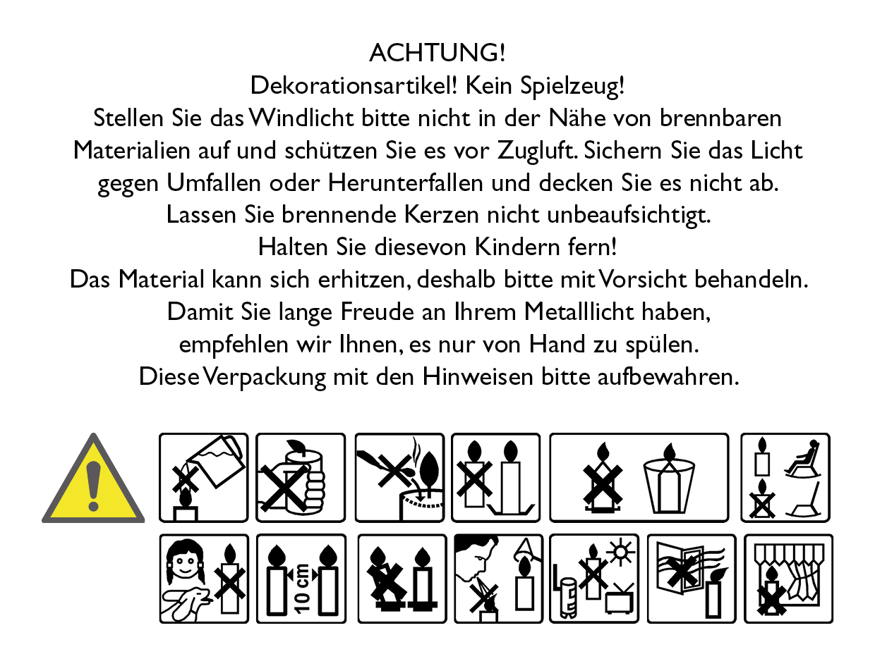 Metallwindlicht - Schutz und Segen Metallwindlicht - Trostlicht & Pusteblume