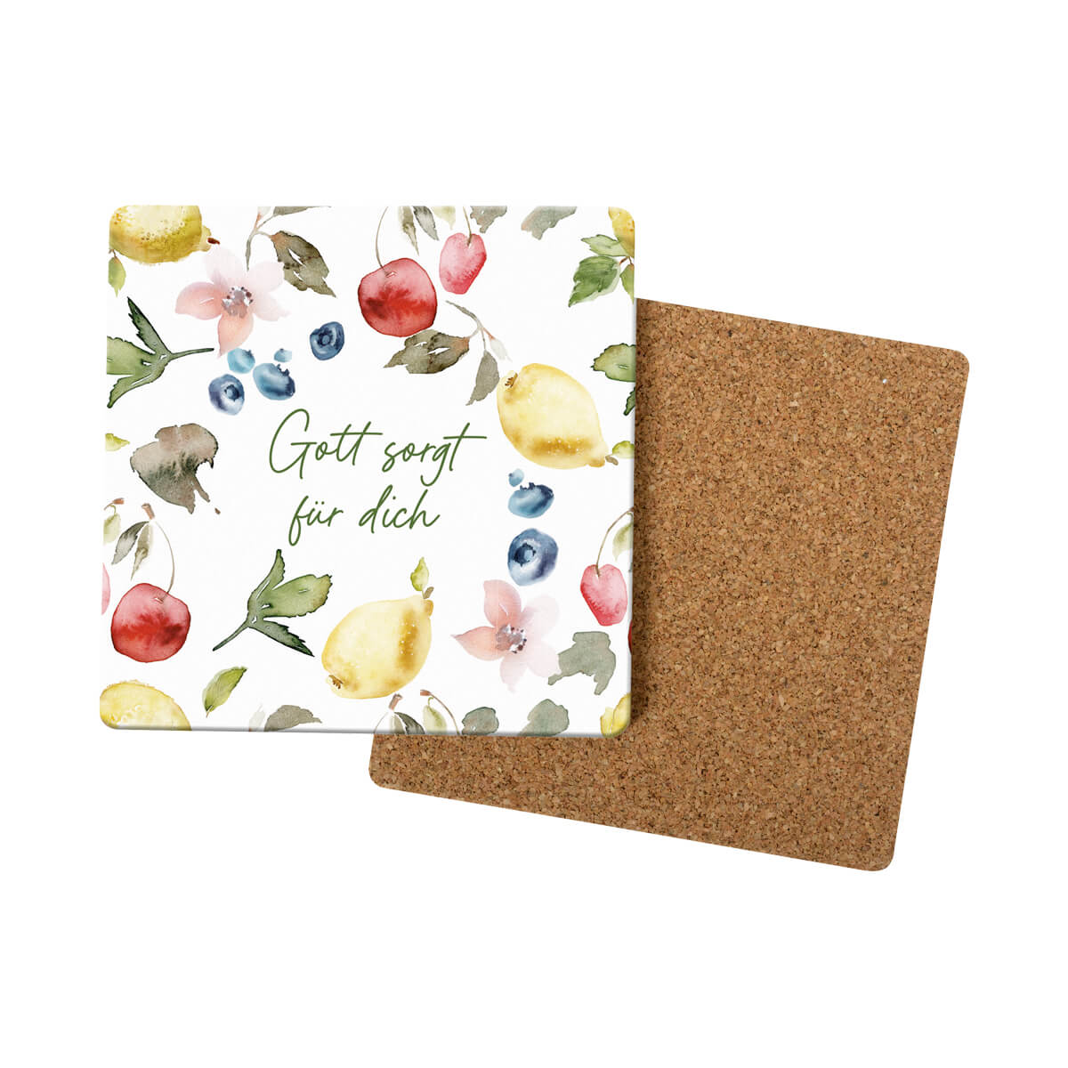 Untersetzer – Gott sorgt für dich & 4er Set